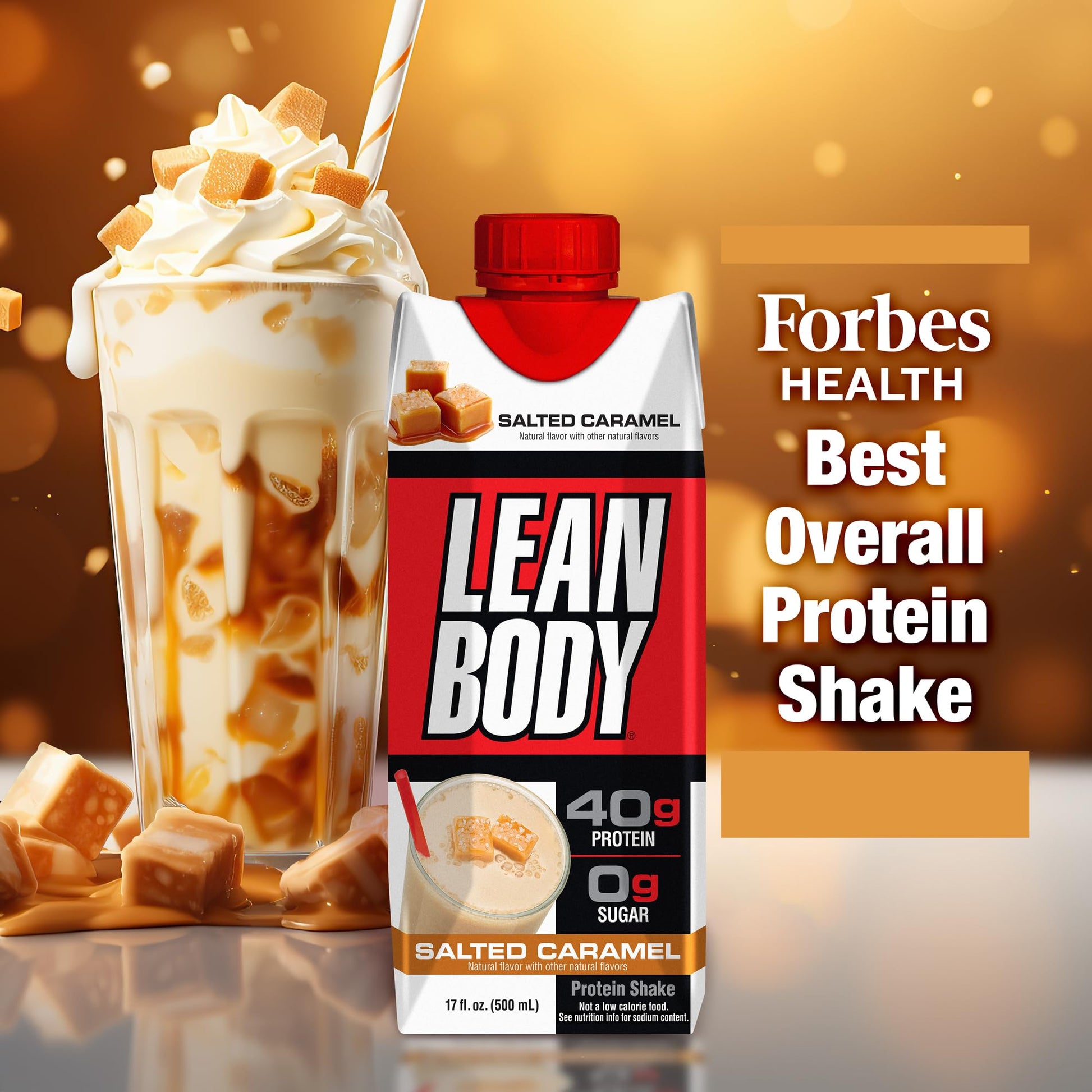 Lean Body Ready-to-Drink Salted Caramel Protein Shake, 40g Protein, Whey Blend LabradaUS supplements