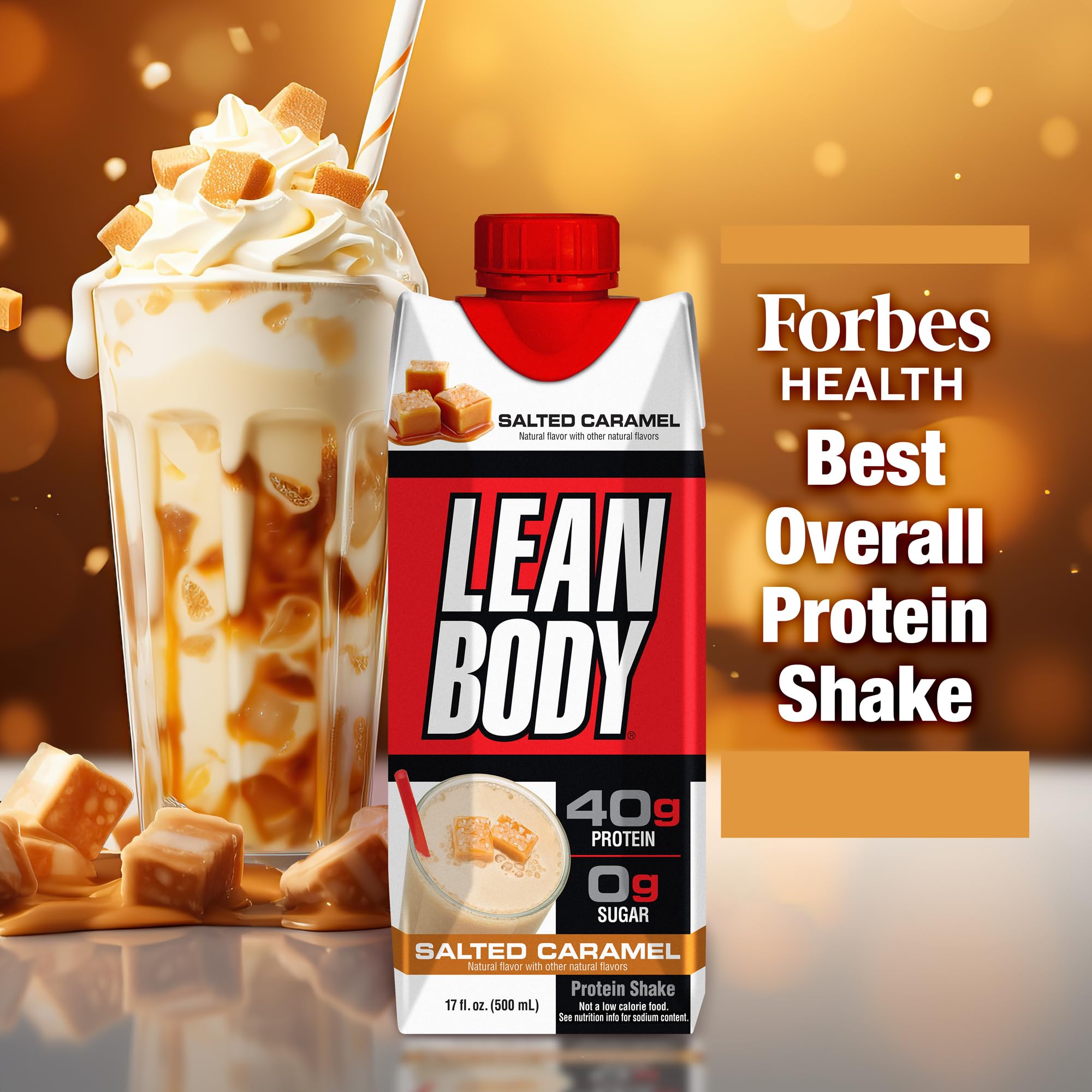 Lean Body Ready-to-Drink Salted Caramel Protein Shake, 40g Protein, Whey Blend LabradaUS supplements