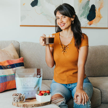 SkinnyFit Super Youth Chocolate Multi-Collagen Peptides + Probiotics, Baobab Fiber SkinnyFitUS supplements