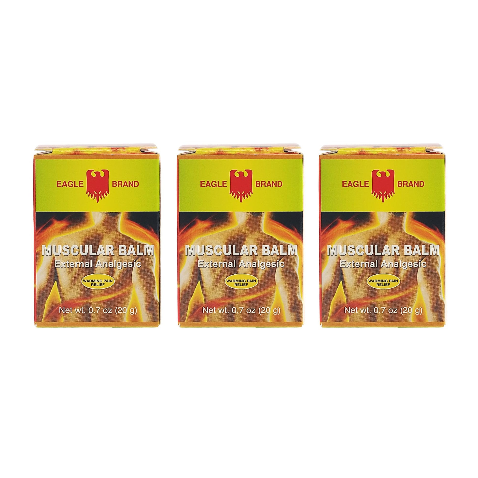 Eagle Brand Muscular Balm, External Analgesic, Warming Pain Relief, 0.7oz x 3, (Pack of 3) GenericAu supplements