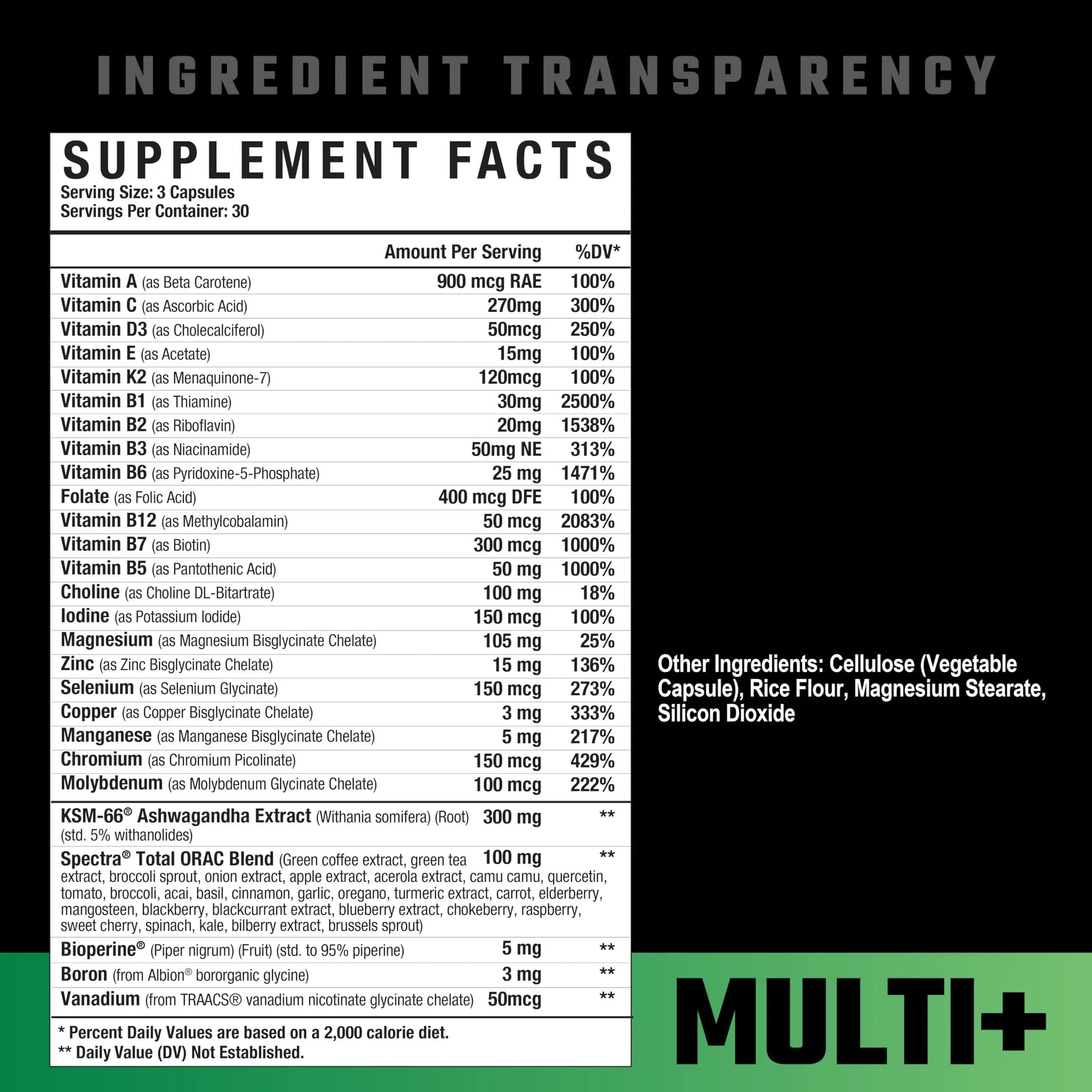 Axe & Sledge Multi Plus Multivitamin | 24 Bioavailable Vitamins & Minerals, Ashwagandha | Multivitamin for Women and Men Axe & SledgeAu supplements