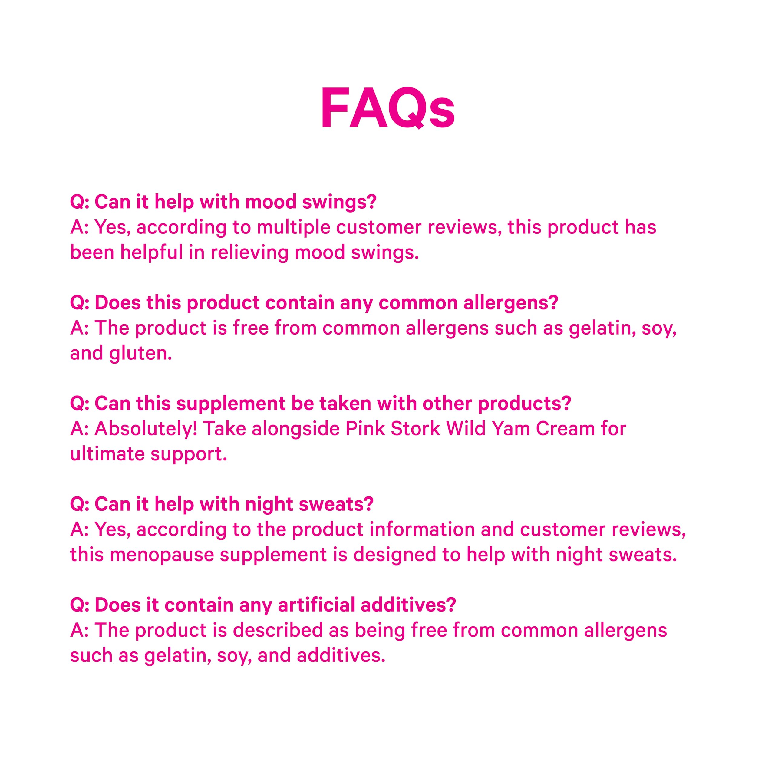 Pink Stork Menopause Support for Women - Hot Flash, Mood, Sleep, Weight, Cortisol & Hormonal Balance - Vegan, Estrogen-Free Perimenopause Relief - Ashwagandha, Maca - 60 Capsules Pink StorkAu supplements