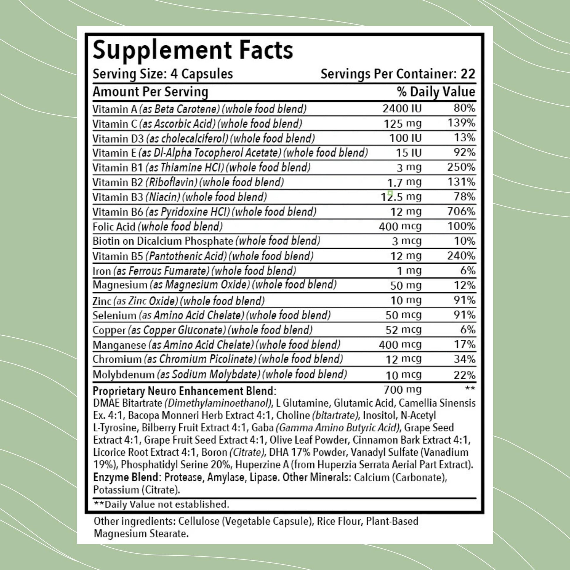 Optimal Health Systems Brain | Most Comprehensive Nootropic + Enzyme Delivery | 700 mg Scientific Neuroenhancment Blend | Boost Mood, Memory & Focus | 90 Capsules Optimal Health SystemsAu supplements