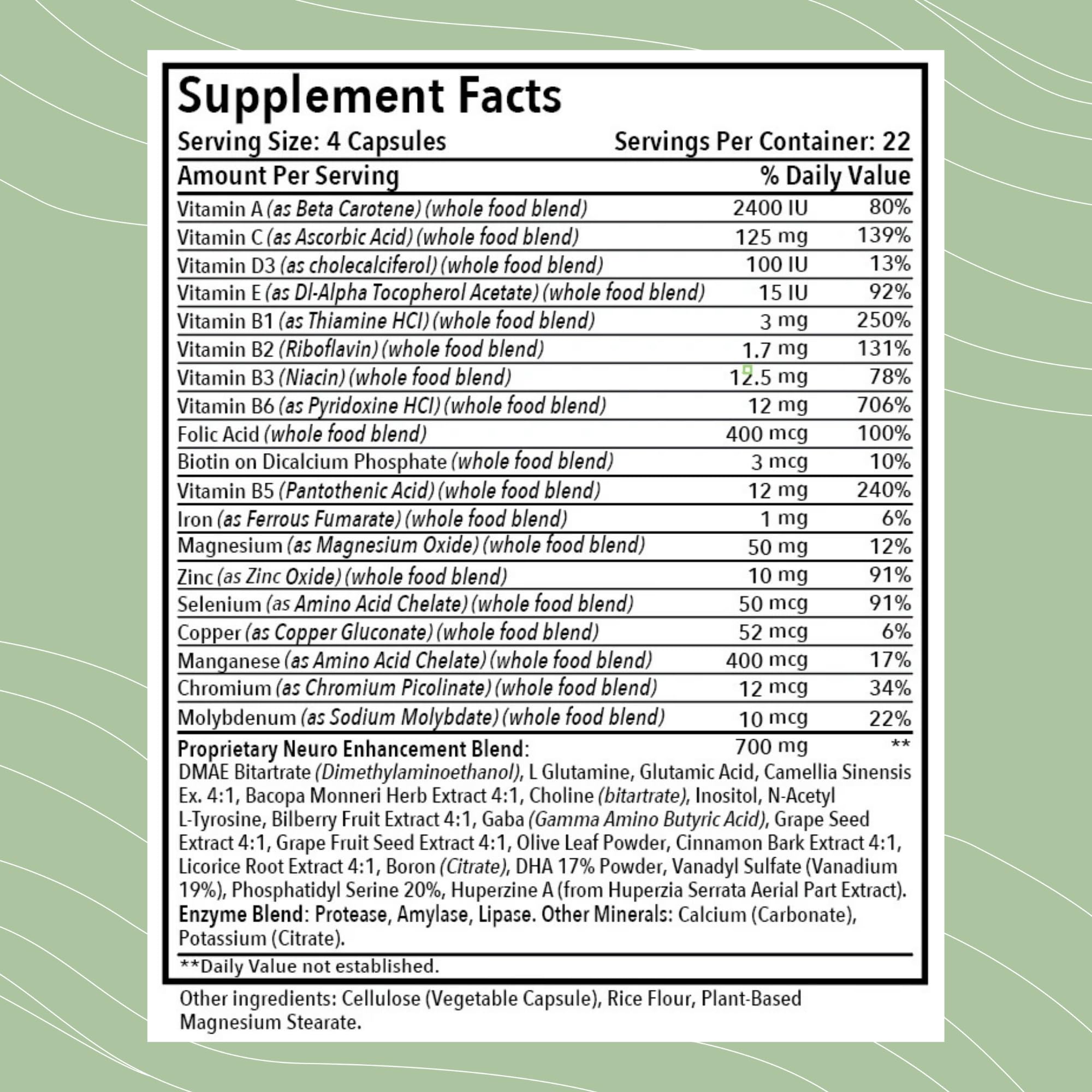 Optimal Health Systems Brain | Most Comprehensive Nootropic + Enzyme Delivery | 700 mg Scientific Neuroenhancment Blend | Boost Mood, Memory & Focus | 90 Capsules Optimal Health SystemsAu supplements