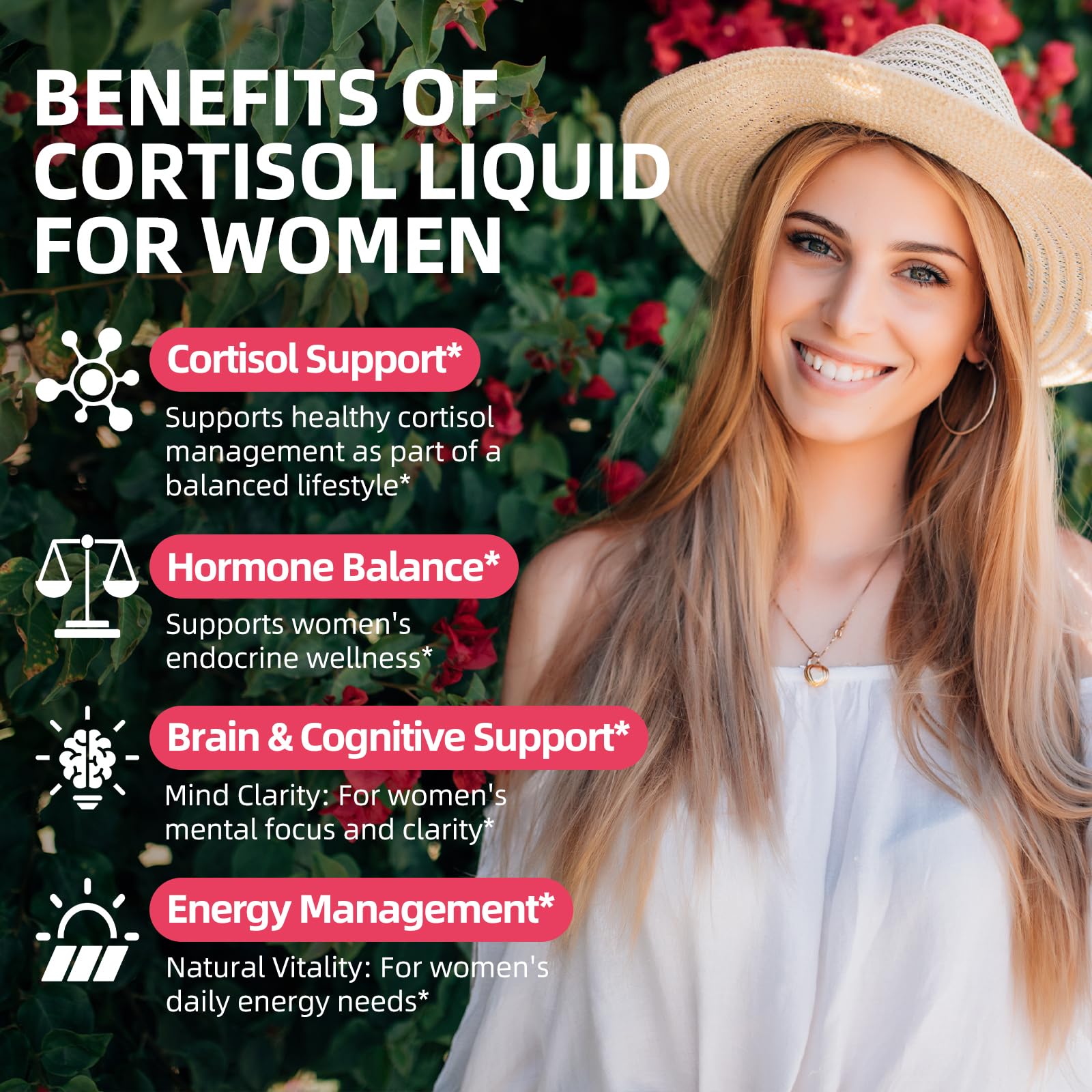 GZ HAOYUAN Cortisol Supplement Liquid Drops for Women and Men with Magnesium, Ashwagandha, L-theanine, Phosphatidylserine for Lower Cortisol, Calm, Mood, Sleep Support - 2 FL.OZ, Strawberry GZ HAOYUANAu supplements