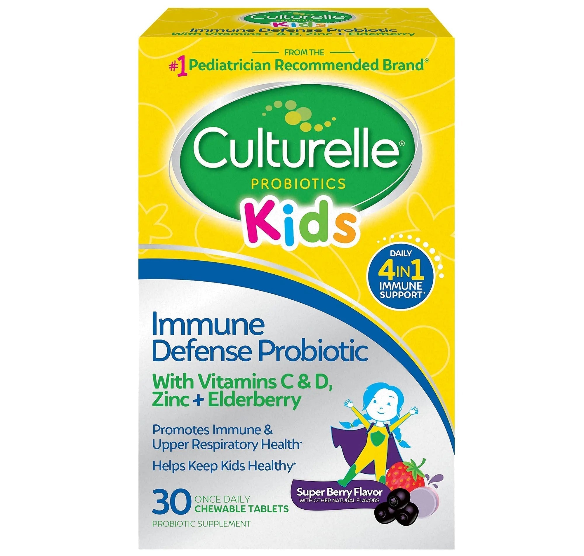 Culturelle Kids Complete Chewable Multivitamin + Probiotic for Kids & Immune Defense Probiotic with Vitamin C CulturelleAu supplements