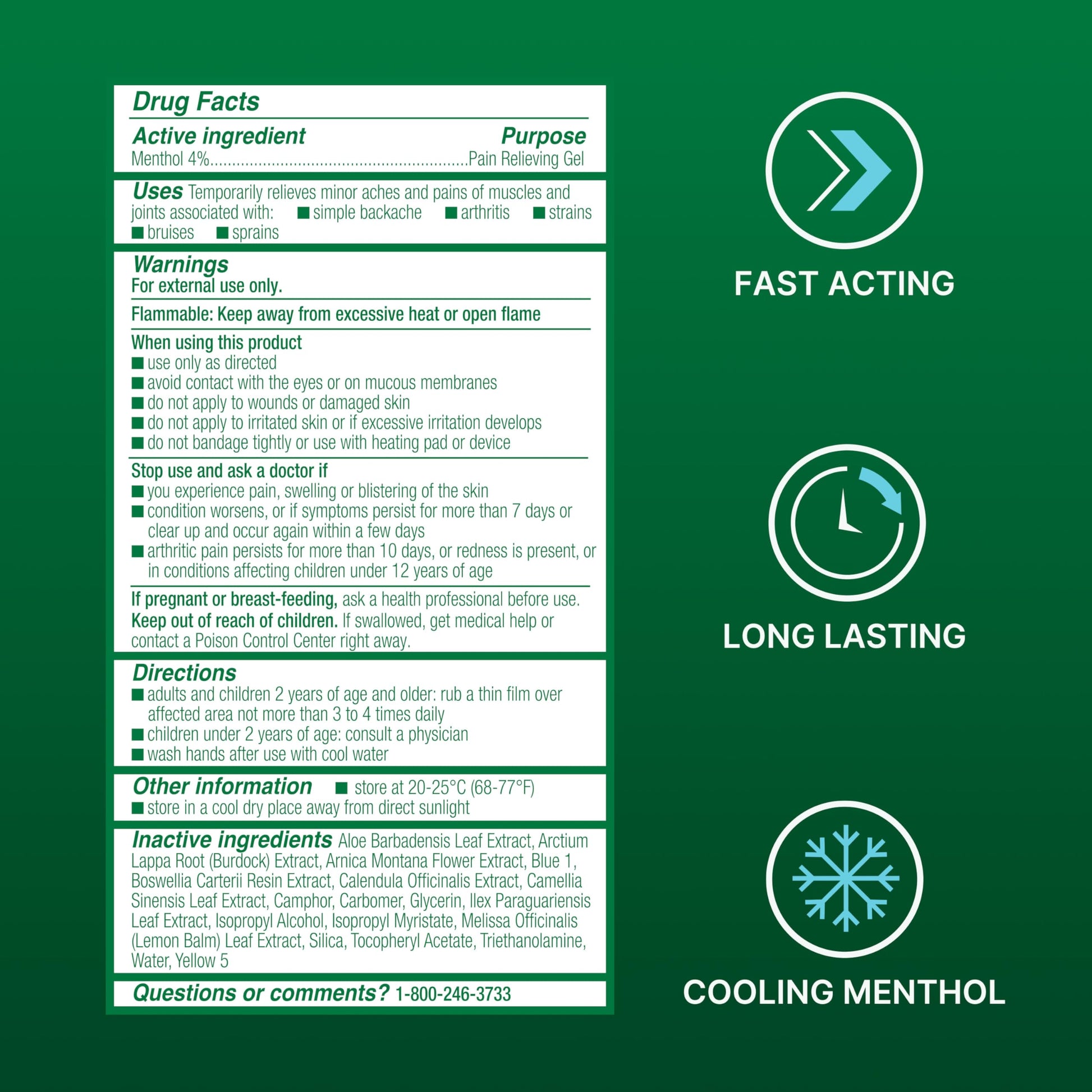 Biofreeze Gel Pain Relief, Knee & Lower Back Pain Relief, Arthritis Pain Reliever, Sore Muscle Relief, Neck Pain Relief, Cooling Joint Pain Relief, Menthol Gel 3 Fl Oz BiofreezeAu supplements