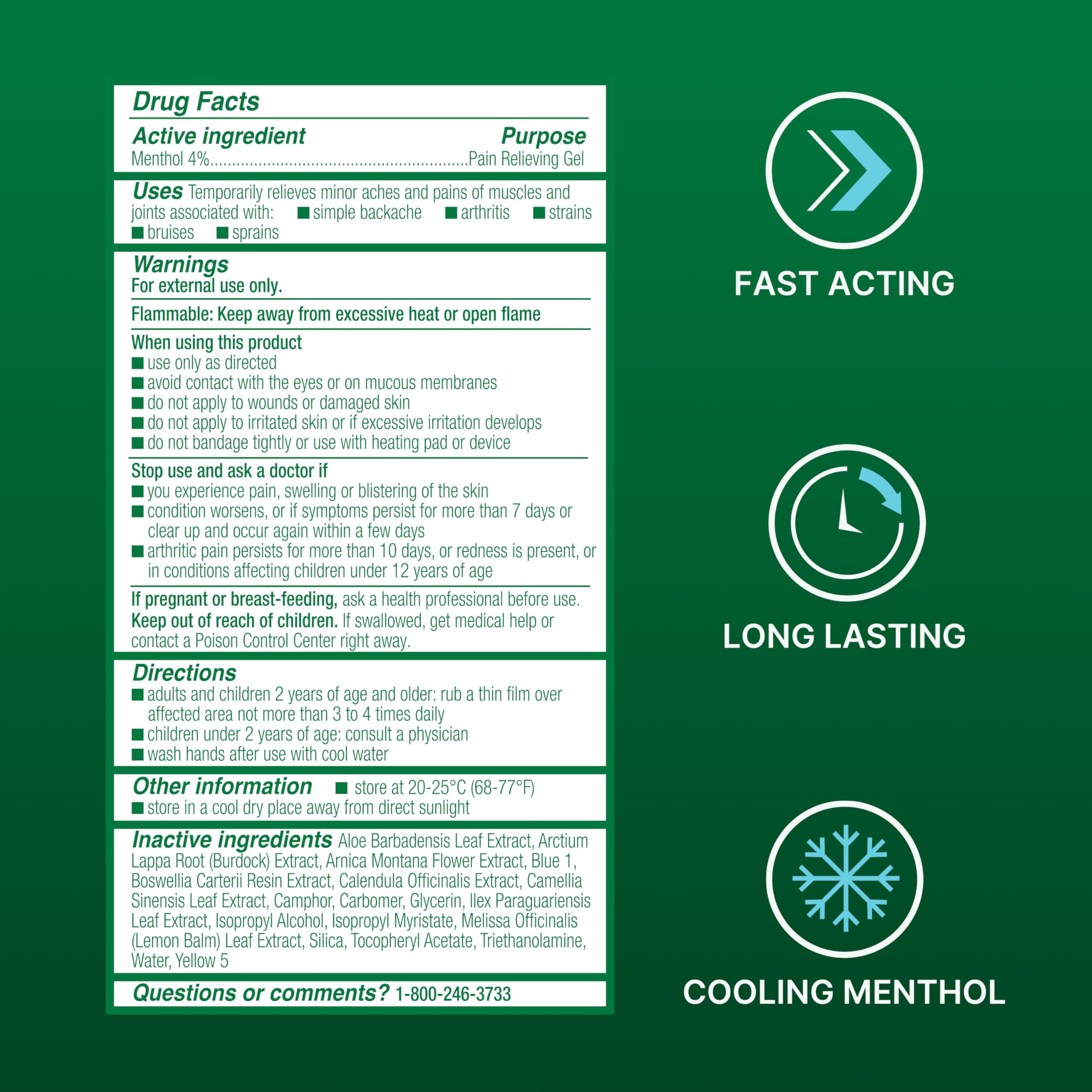 Biofreeze Gel Pain Relief, Knee & Lower Back Pain Relief, Arthritis Pain Reliever, Sore Muscle Relief, Neck Pain Relief, Cooling Joint Pain Relief, Menthol Gel 3 Fl Oz BiofreezeAu supplements