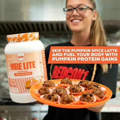 REDCON1 MRE Lite Whole Food Protein Powder, Juniors, Pumpkin Cheesecake - Low Carb REDCON1US supplements