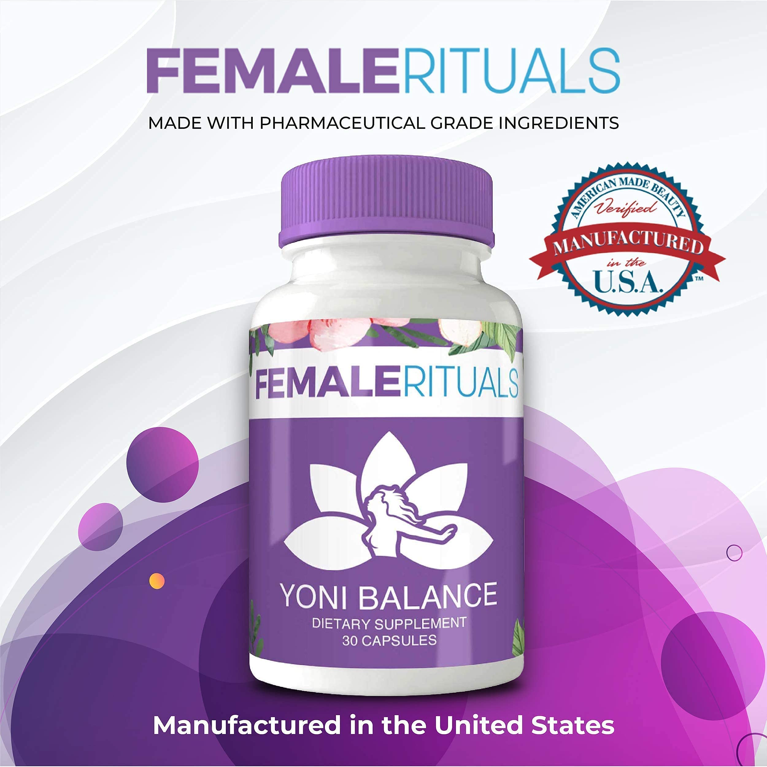FEMALE RITUALS - Vaginal Moisturizer Boric Acid Suppositories for PH Balance - Bad Odors FEMALE RITUALSAu supplements