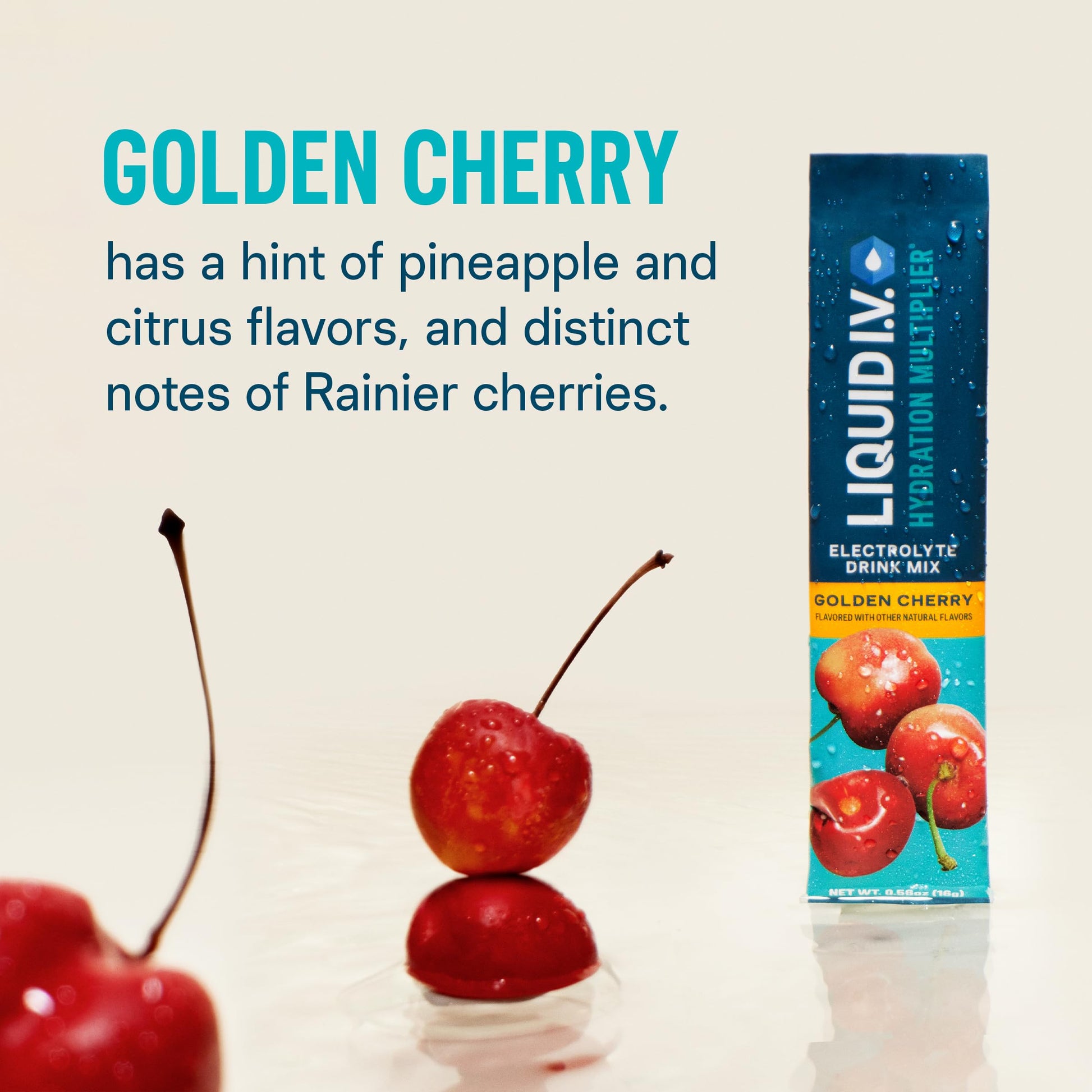 Liquid I.V.® Hydration Multiplier - Golden Cherry | Electrolyte Powder Drink Mix | 3 Pack (48 Servings) Liquid I.V.US supplements