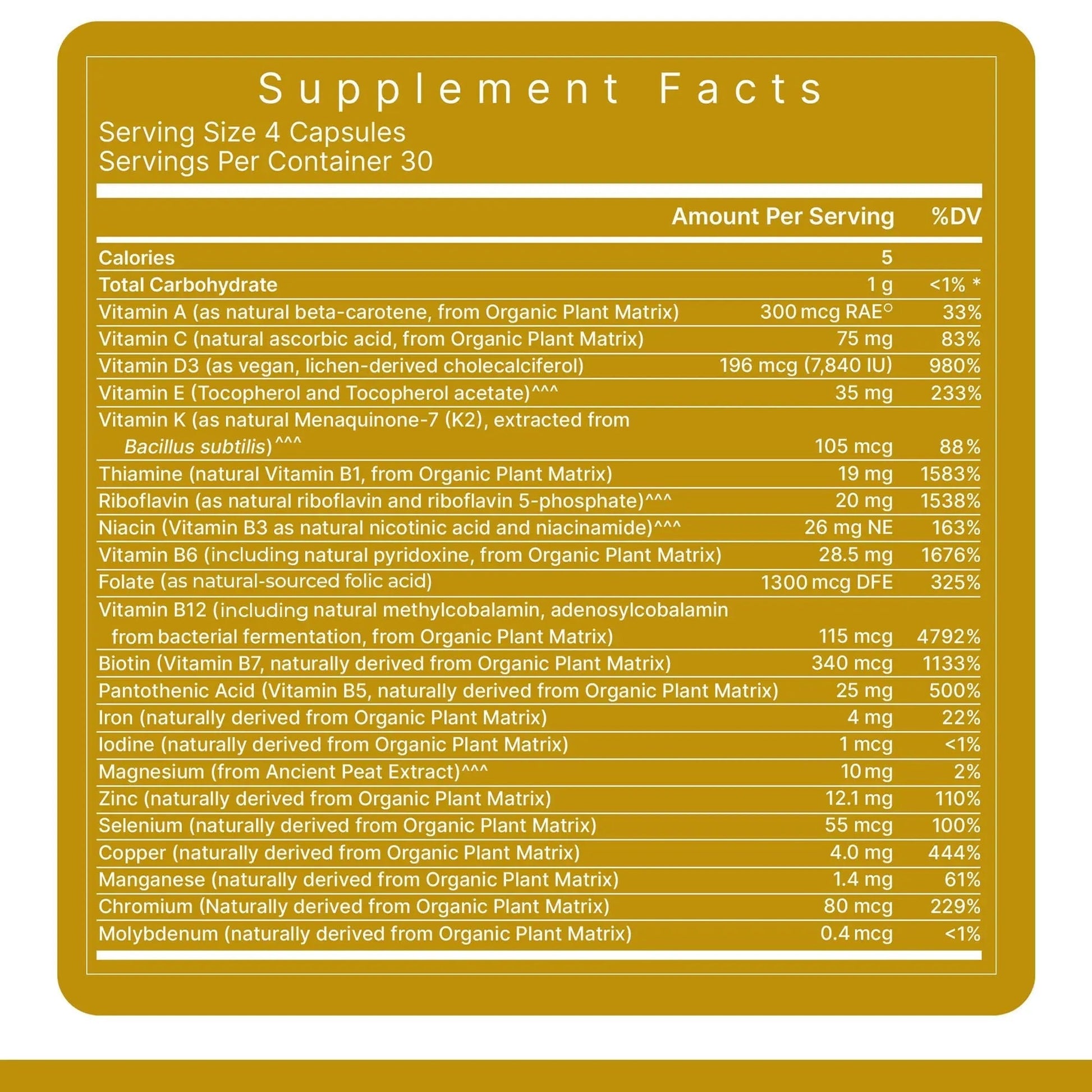 Premier Research Labs Multi-Vitamin - Immune, Brain & Heart Support | with Prebiotics and Postbiotics | Vegan Capsules for Men & Women Premier Research LabsAu supplements