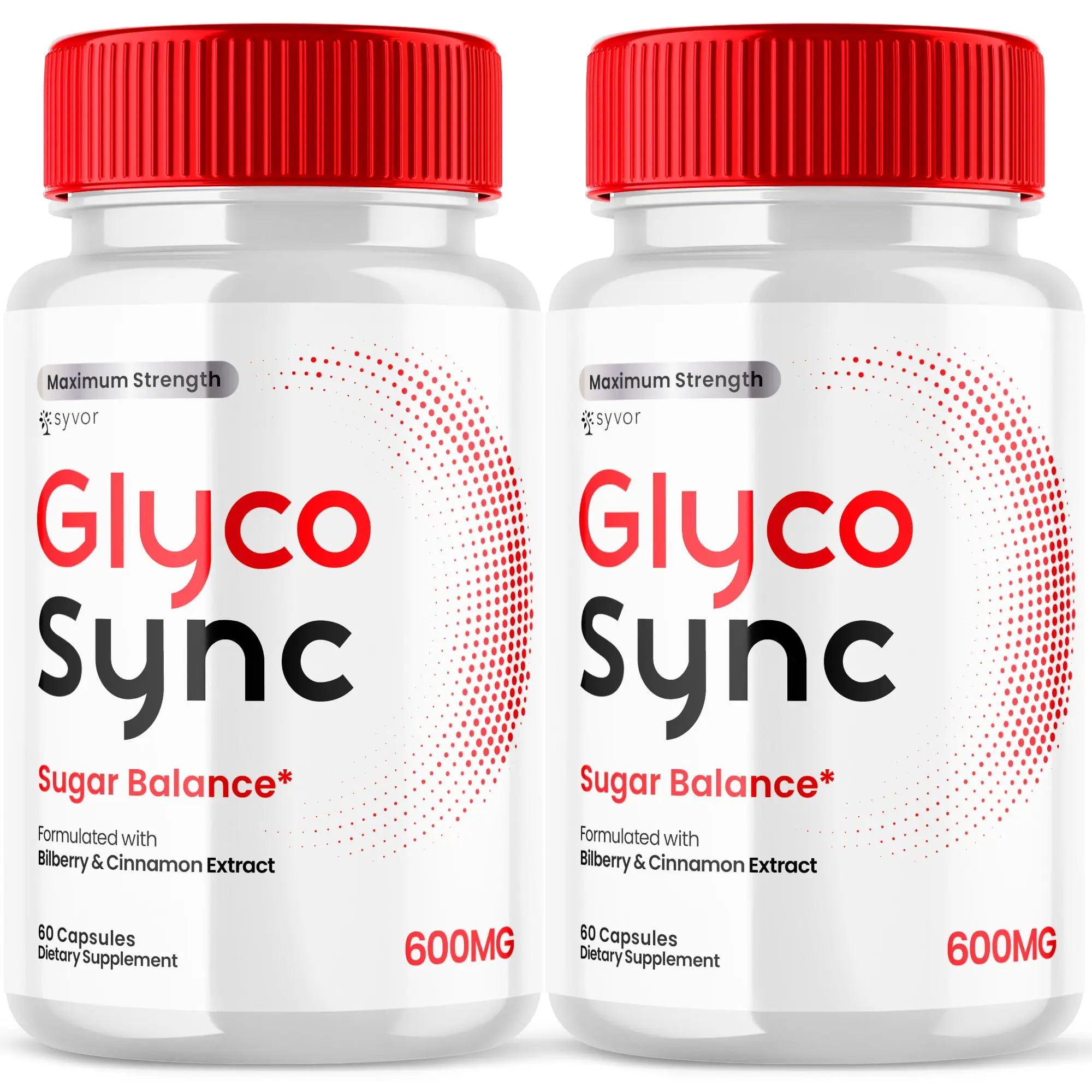 (2 Pack) Glyco Sync Capsules, Official Glyco Sync Balance Pills with All Natural Ingredients, Advanced Formula GlycoSync Joint Health and Wellness Support Max Strength for Men & Women (120 Capsules) SyvorAu supplements