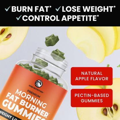 Morning Fat Burner Gummies for Weight Loss for Women & Men | Thermogenic Belly Nobi NutritionUS supplements