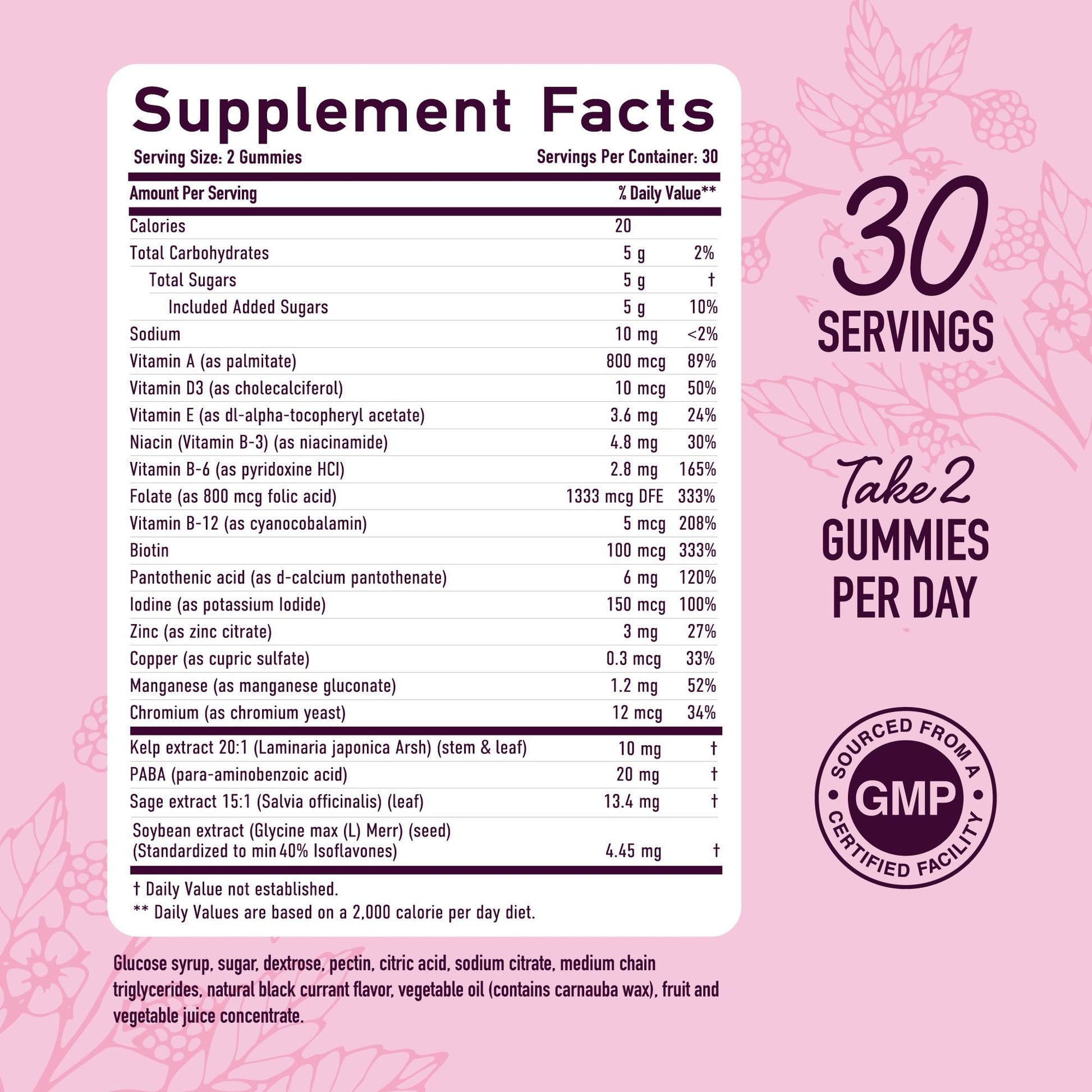 Menopause Support Gummies | Hormone Balance Relief for Hot Flashes, Night Sweats, Mood Swings, & Bloating | with Phytoestrogen Soy, Vitamin D3, PABA, Biotin | Vegetarian, Gluten-Free | 60 Count SMNutritionAu supplements