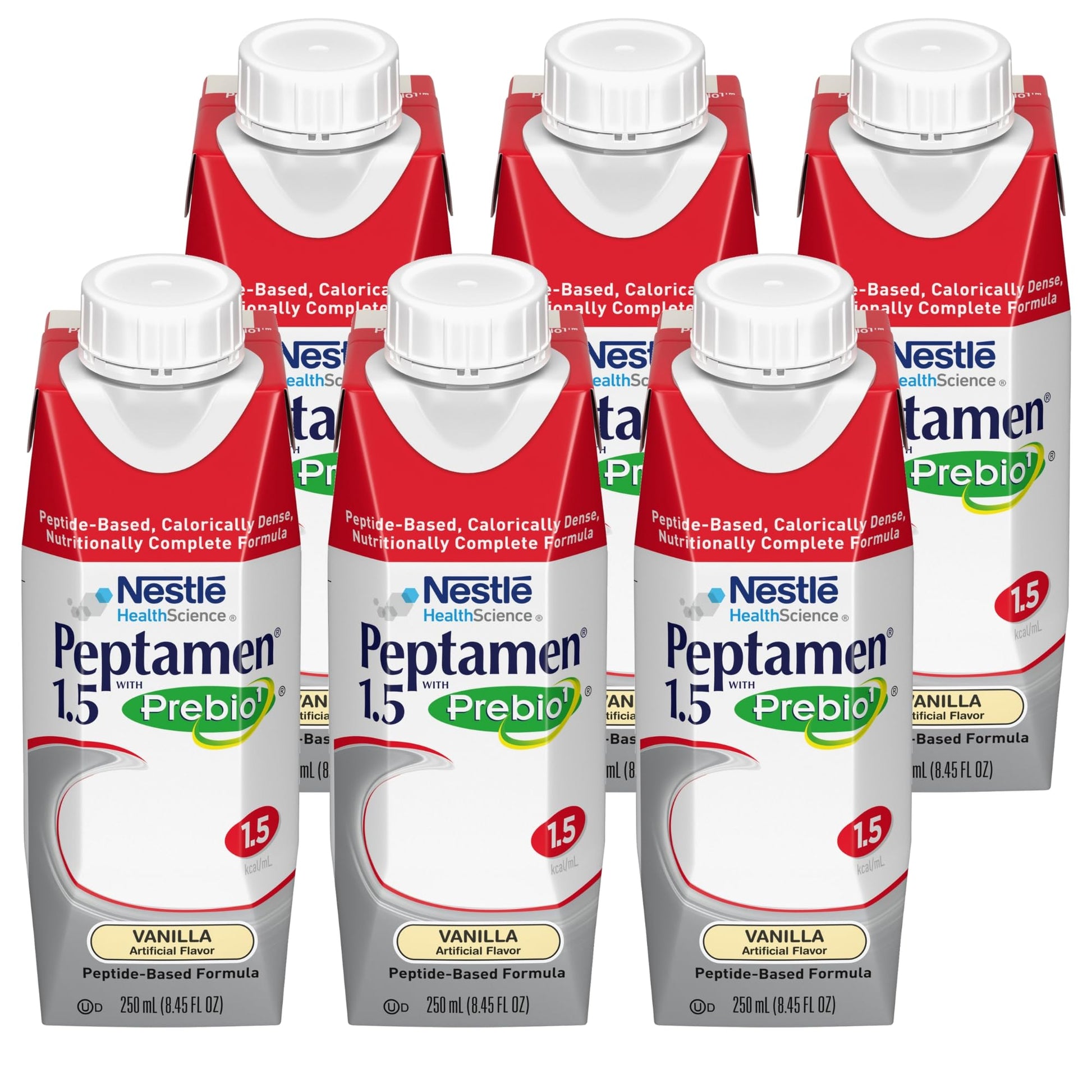 Peptamen Nestle Oral Supplement Vanilla 250 mL Carton, 6 Count PeptamenAu supplements