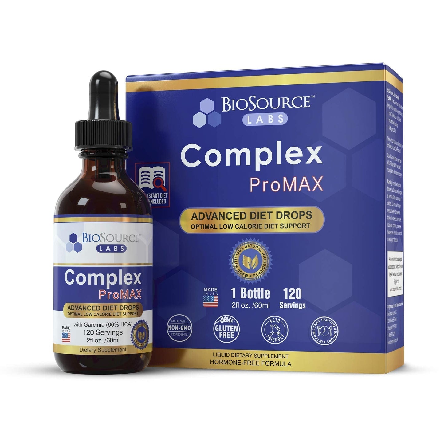 BioSource Labs Complex ProMAX Premium Diet Drops (1 x 2 oz Bottle) BioSource LabsUS supplements