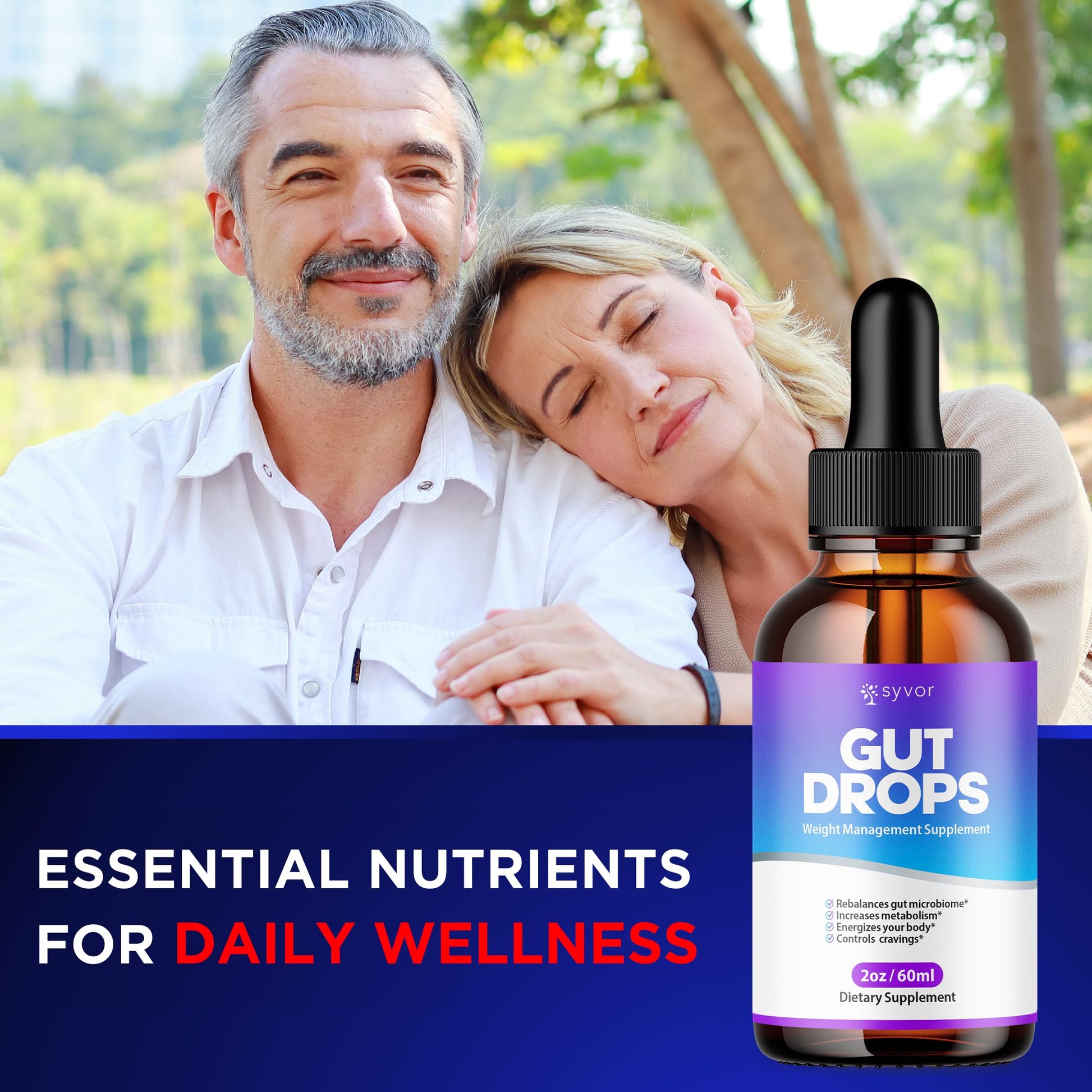 Gut Drops, Official Gut Drops Liquid Supplement Advanced All Natural Vitamin Formula, GutDrop Maximum Strength Biome Support for Health Energy and Wellness Support for Men and Women (30 Servings) SyvorAu supplements