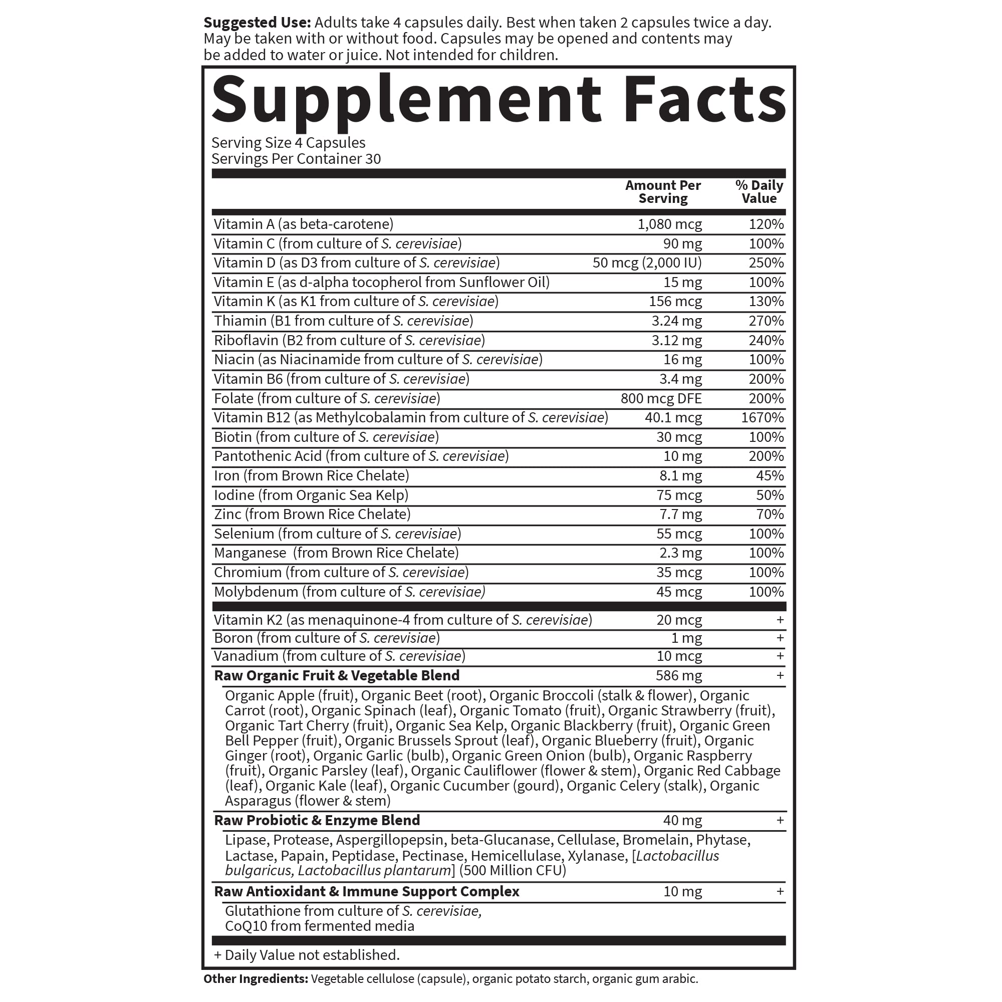 Garden of Life Multivitamin for Women, Vitamin Code Women's Multi - Whole Food Womens Multi Vitamins, Iron, Folate not Folic Acid Garden of LifeAu supplements