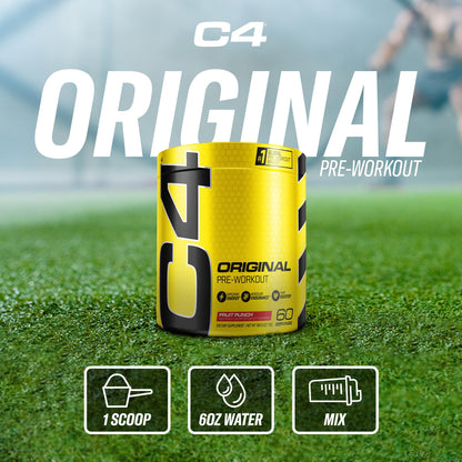 C4 Original Pre Workout Powder Fruit Punch - Vitamin C for Immune Support - Sugar Free CellucorUS supplements