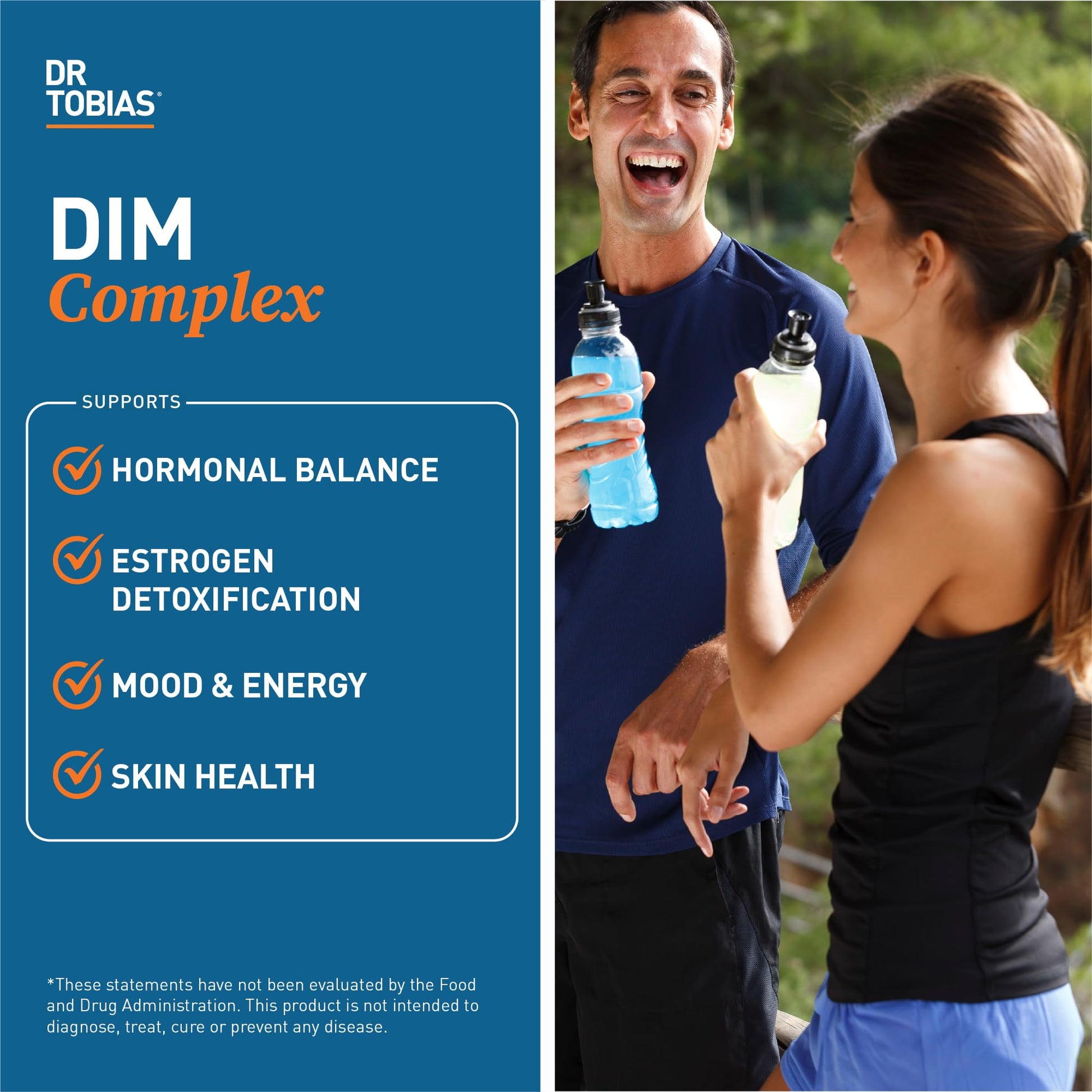 Dr. Tobias DIM Complex, Hormone Balance for Women & Men, DIM Supplement with BioPerine, Broccoli Extract & Calcium D-Glucarate Estrogen Detox Balance Complex, Non-GMO, Vegan, 60 Capsules Dr. TobiasAu supplements