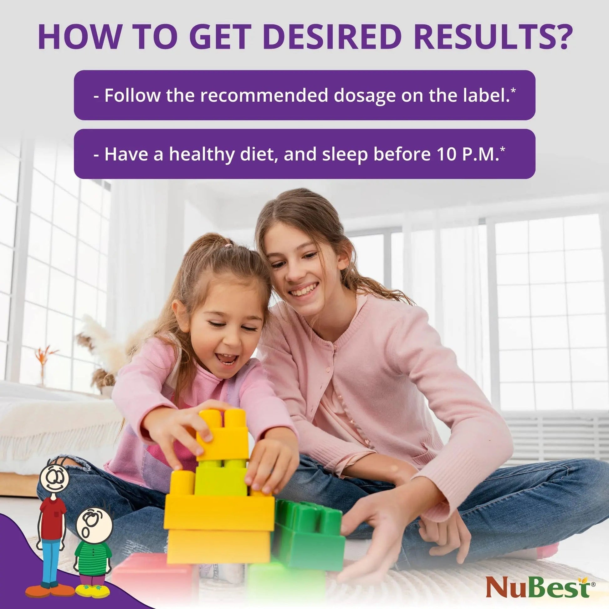 NuBest Tall Kids - Multivitamins & Minerals for Age 2 to 9 - Bone Strength & Immunity Support - Helps Kids, Toddlers Healthy NuBestAu supplements