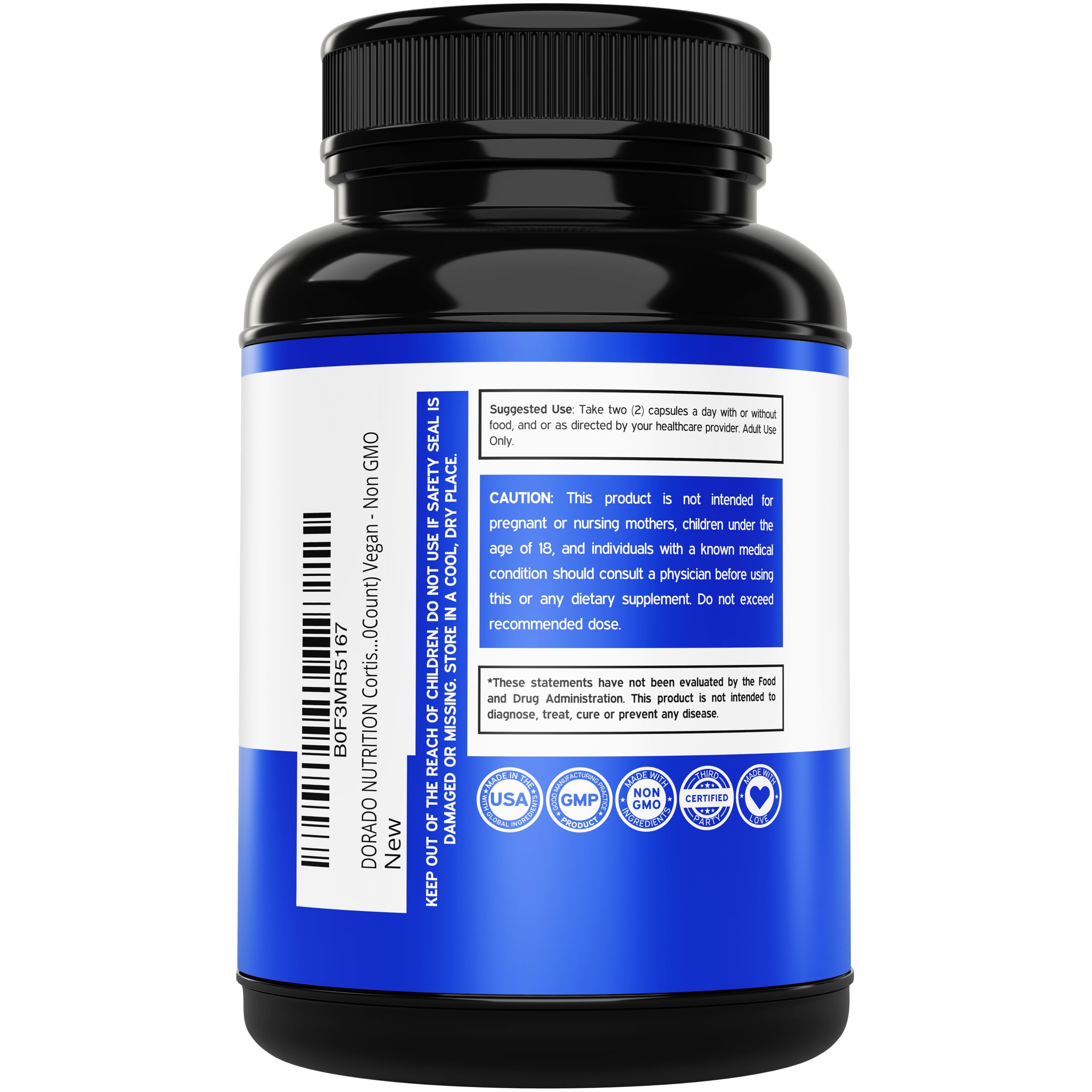 Cortisol Supplements for Women & Men with 14 in1 Blend (Magnesium, Ashwagandha, L Theanine & More) Healthy Cortisol Balance & Calm Mood Support - Third Party Tested, Non GMO, USA Made - 60 Count DORADO NUTRITIONAu supplements