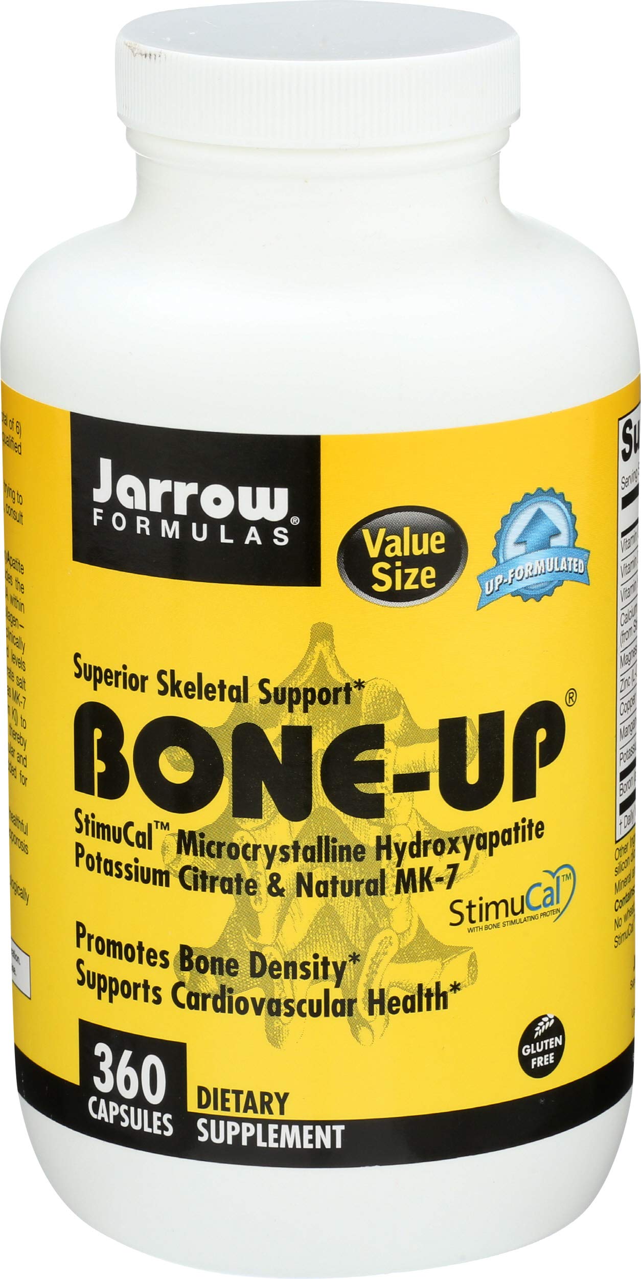 Jarrow Formulas BoneUp for Bone Density - Vitamin D3 and K2, Calcium Support, 360 Capsules, Promotes Skeletal Nutrition, Up to 60 Days Supply Jarrow FormulasAu supplements