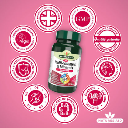 Natures Aid Multivitamins and Minerals, 90 Count (Pack of 1), (Packing may vary) natures aidUS supplements