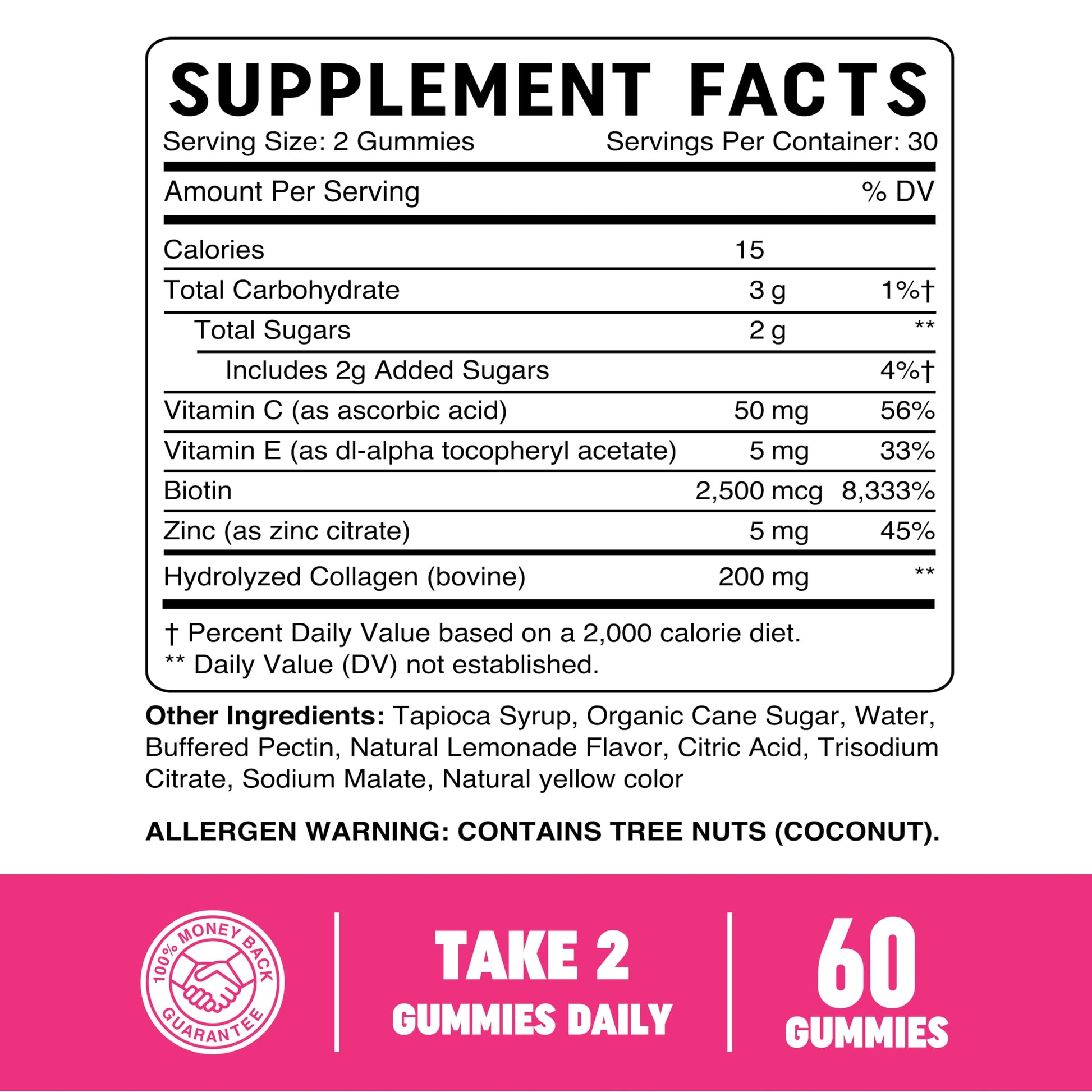Collagen Gummies for Women | 200mg Hydrolyzed Collagen + 2500mcg Biotin, with Vitamin C, E & Zinc MAV NUTRITIONAu supplements