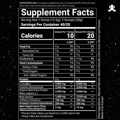 BLASTOFF Pre-Workout Powder - Organic Beet Root Powder with Natural Peach Mango AstroLab SupplementsUS supplements