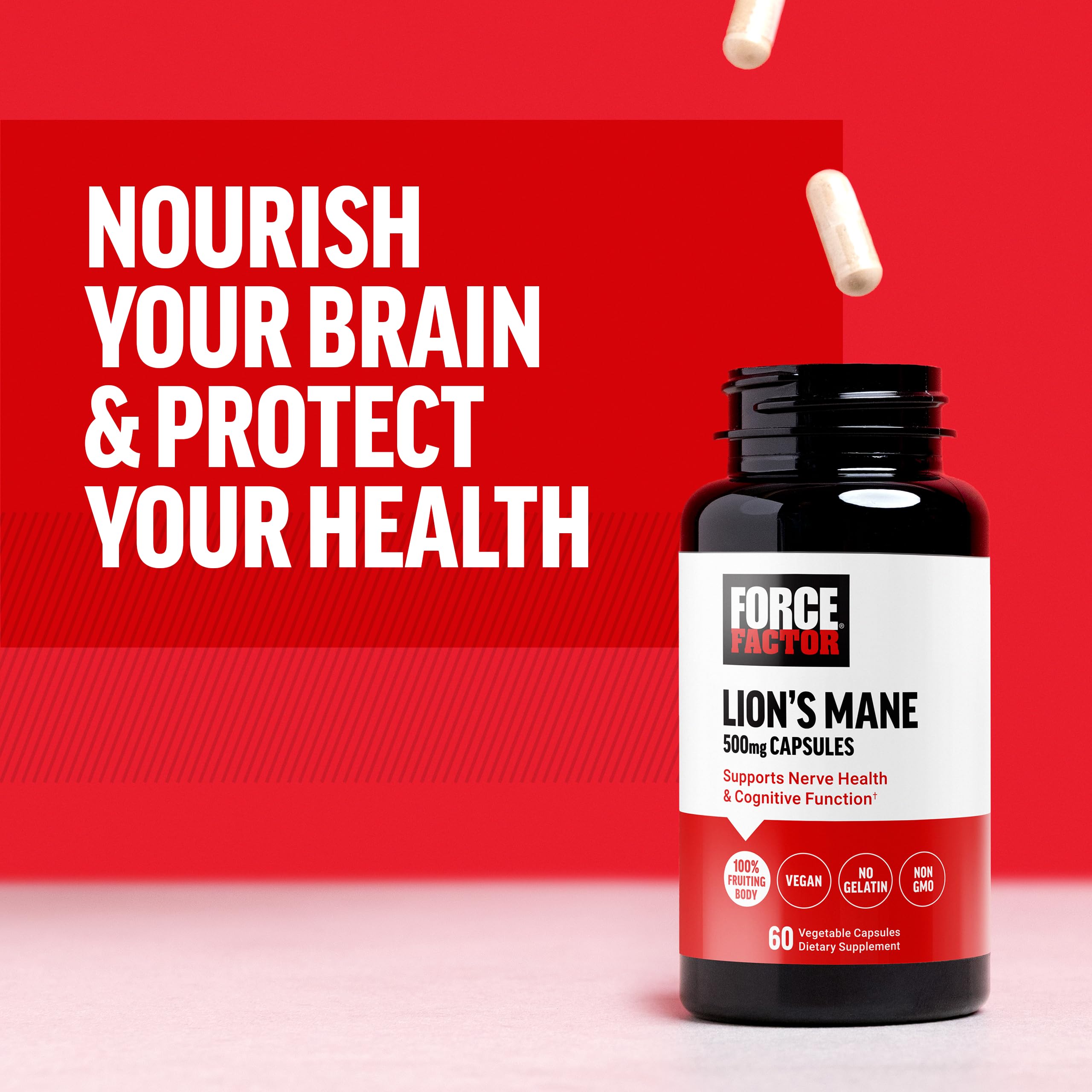 Force Factor Lion’s Mane Supplement Capsules, Memory & Focus Supplement Force FactorAu supplements