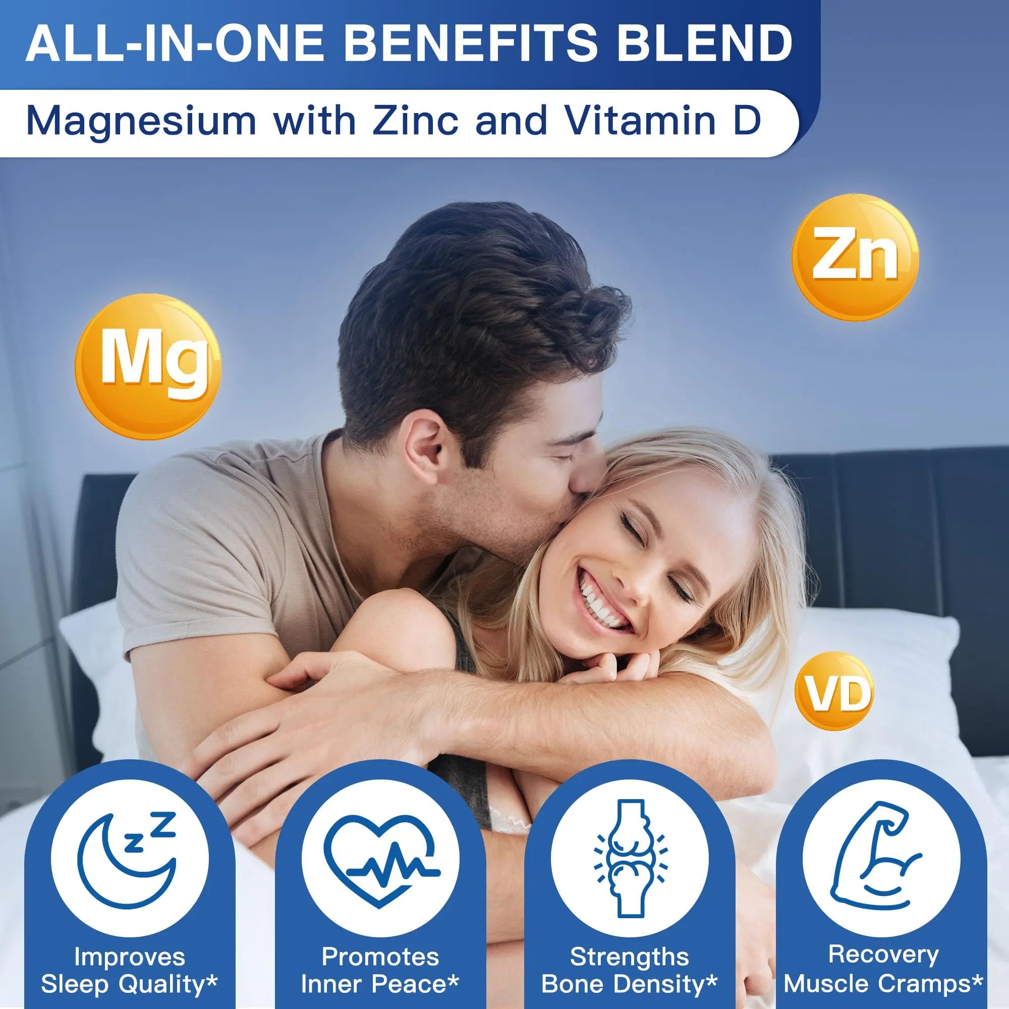 Magnesium Complex 500mg, Magnesium Glycinate, Malate & Citrate - High Absorption Chelated Triple Magnesium Supplement with Zinc, Vitamin D3 for Muscle, Nerve, Bone & Immune Support, Vegan 120 Capsules NATURE TARGETnz supplements