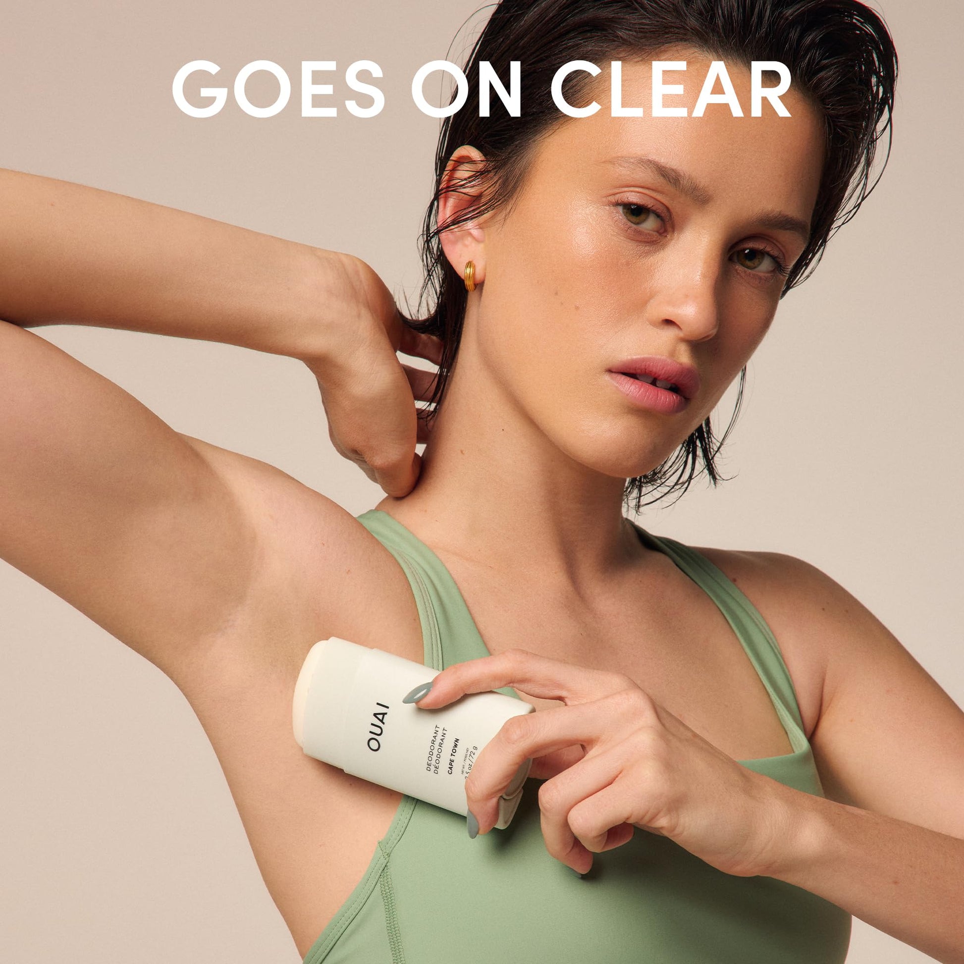 OUAI Aluminum Free Deodorant - Women's Deodorant with 24-Hour Odor Control & Invisible Application - Enriched with Notes of Wet Grass, Ginger, Basil & Green Fig - Cape Town (2.5 oz) OUAIAu supplements