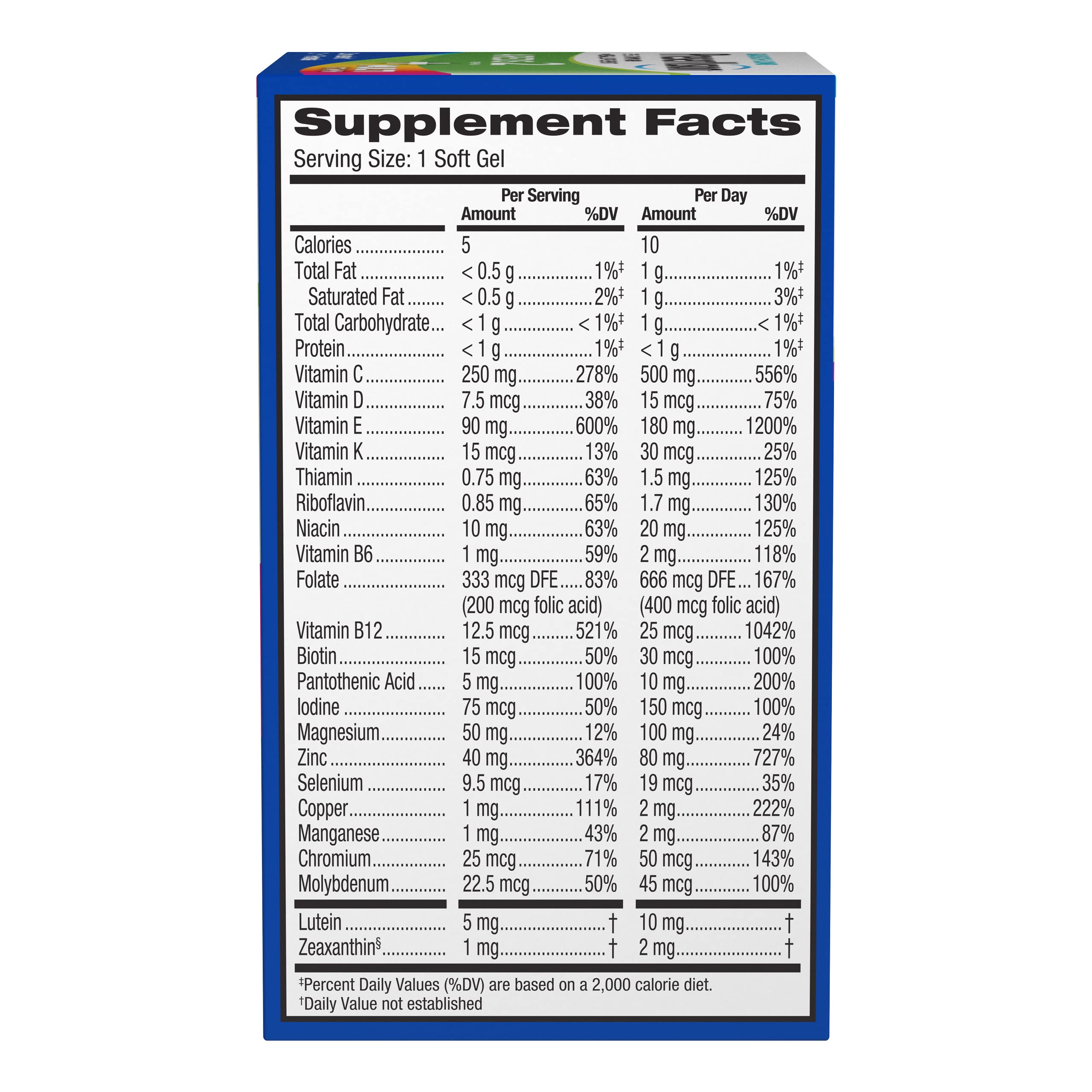 PreserVision AREDS 2 + Multivitamin, #1 Eye Doctor Recommended Brand, 2-in-1 Eye Vitamin with Lutein, Zeaxanthin, Zinc, and Vitamin C, D & E, 100 Softgels PreserVisionAu supplements