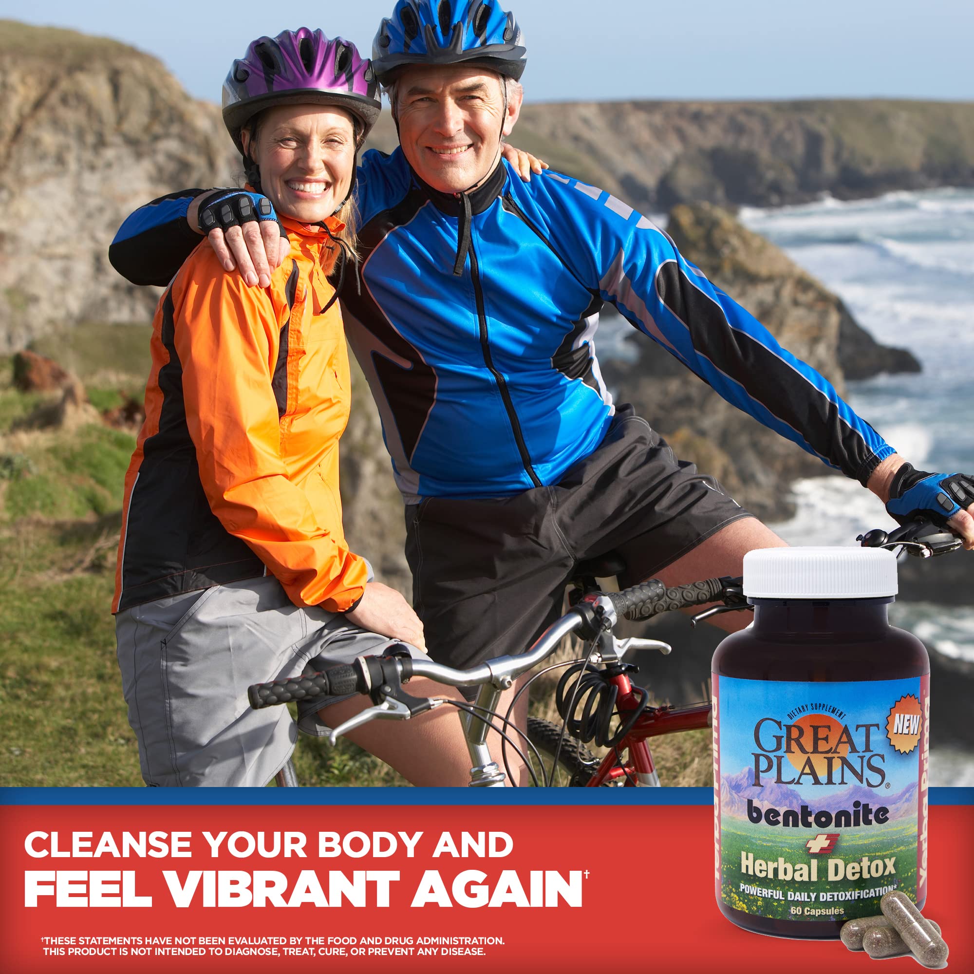 Yerba Prima Bentonite Clay Plus Herbal Detox - 60 Veggie Capsules - Natural Cleansing Supplement Yerba PrimaAu supplements