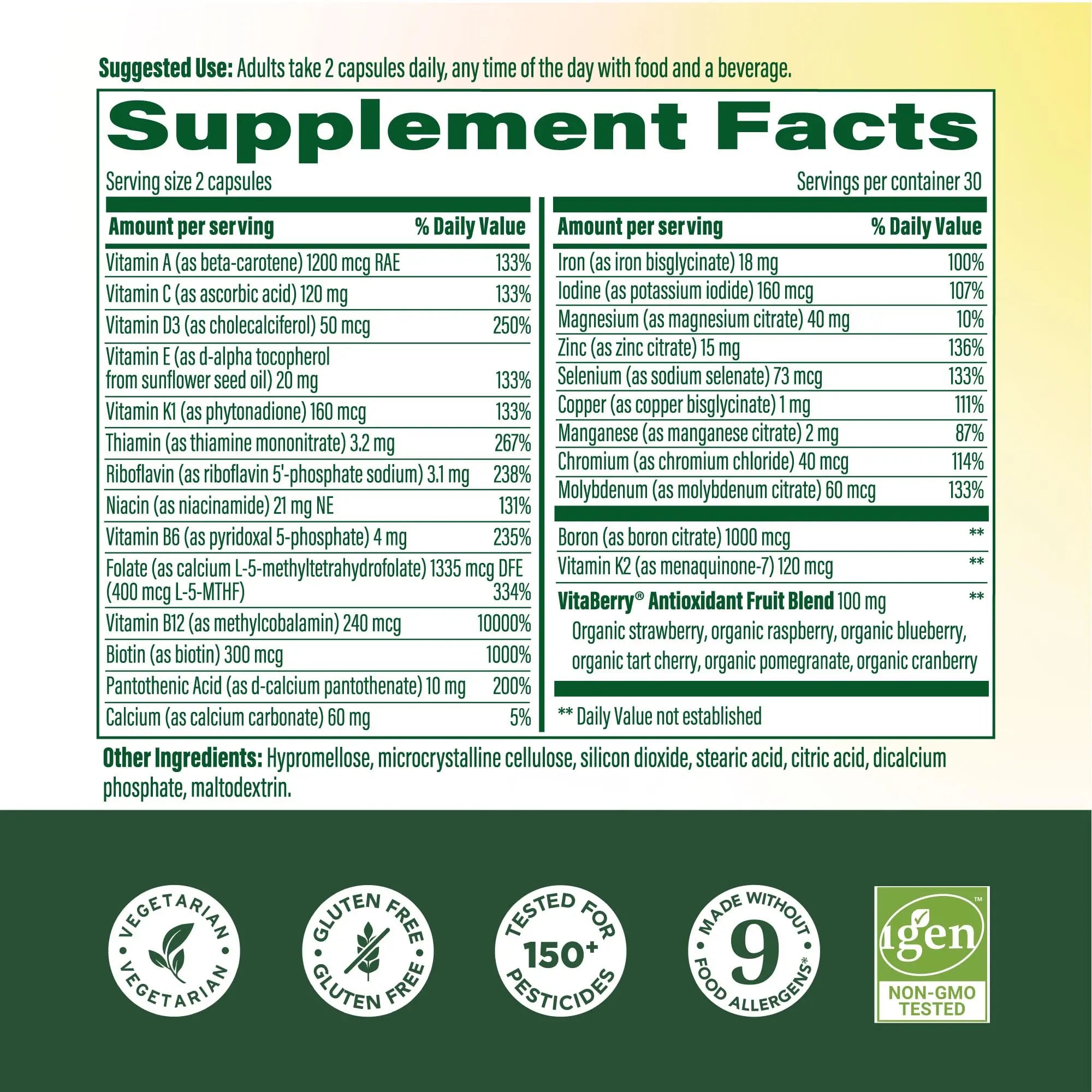 MegaFood Whole Body Womens Multivitamin - Multivitamin for Women - Vitamin D3 K2, Magnesium Citrate, Folate, Biotin, Iron MegaFoodAu supplements