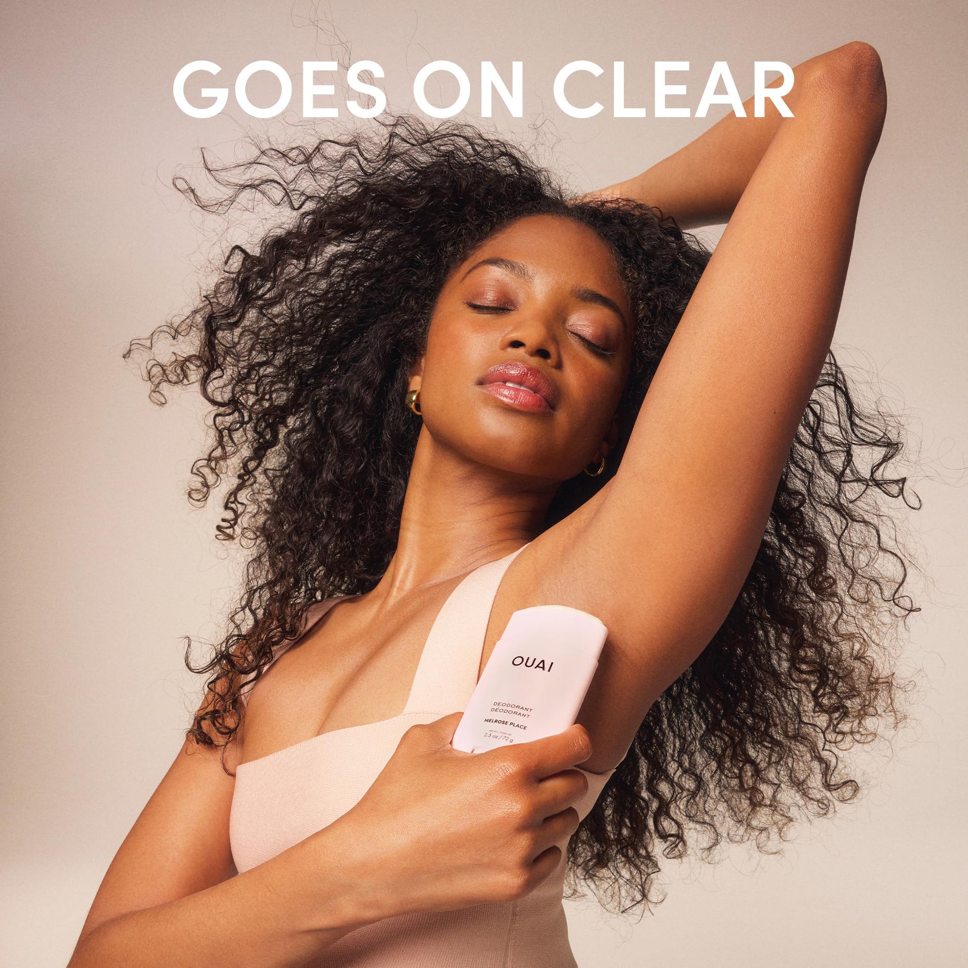 OUAI Aluminum Free Deodorant - Women's Deodorant with 24-Hour Odor Control & Invisible Application - Enriched with Notes of Rose, Berry, Lychee & Pink Peppercorn - Melrose Place (2.5 oz) OUAIAu supplements