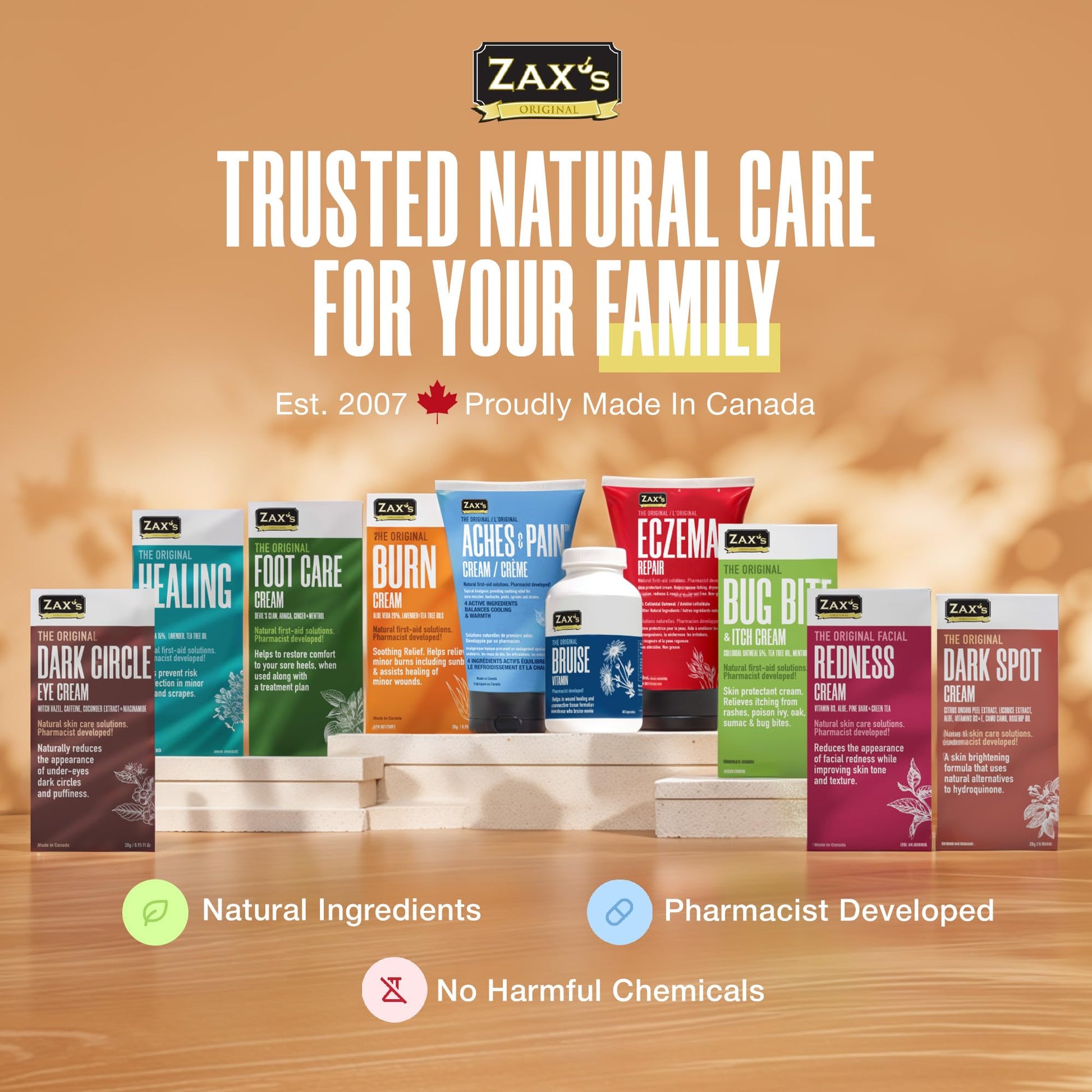 ZAX'S ORIGINAL Bruise Cream - Arnica and Witch Hazel Blend, Gentle on Skin, Plant-Based Ingredients for Skin Care - 28g ZAX'S ORIGINALAu supplements