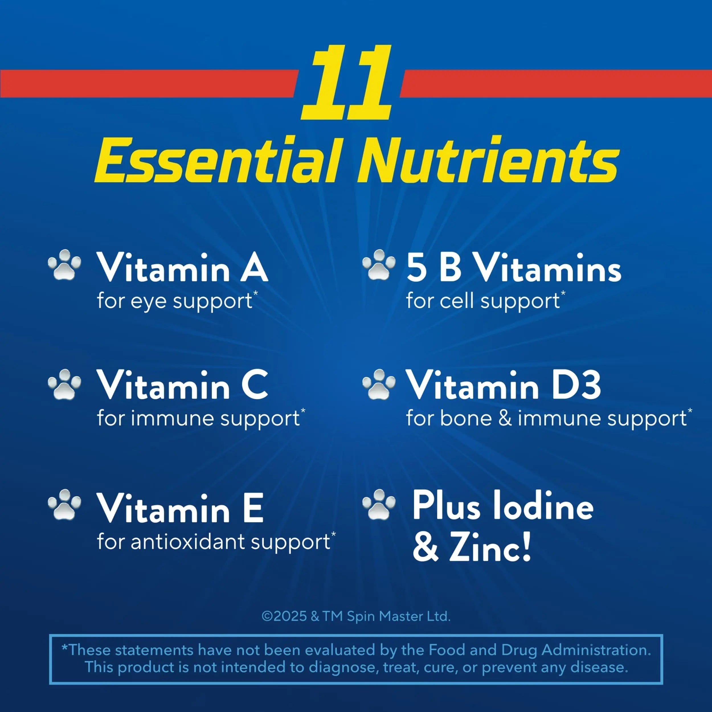 L’il Critters Paw Patrol Gummy Vites Daily Gummy Multivitamin for Kids, Vitamin C, D3 for Immune Support Cherry, Orange Lil CrittersAu supplements