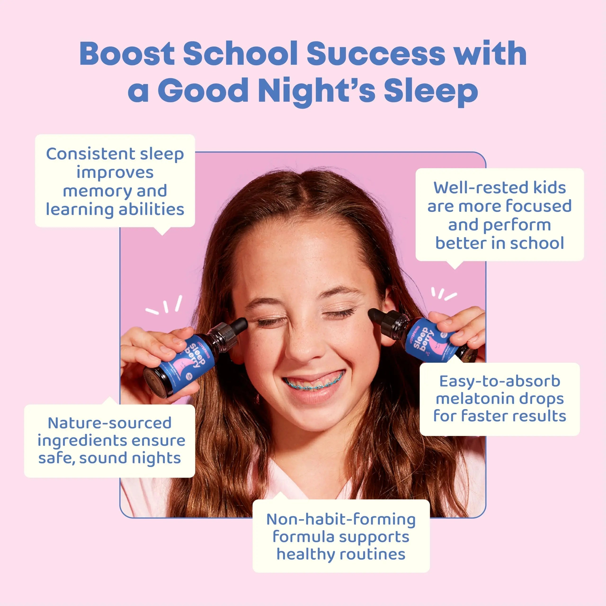 JoySpring Multivitamin & SleepBerry Bundle | Kids Vitamins & Minerals Naturally Sourced, Non-GMO, Non-Alcoholic Liquid Formula, Immunity Health Support | JoySpringAu supplements