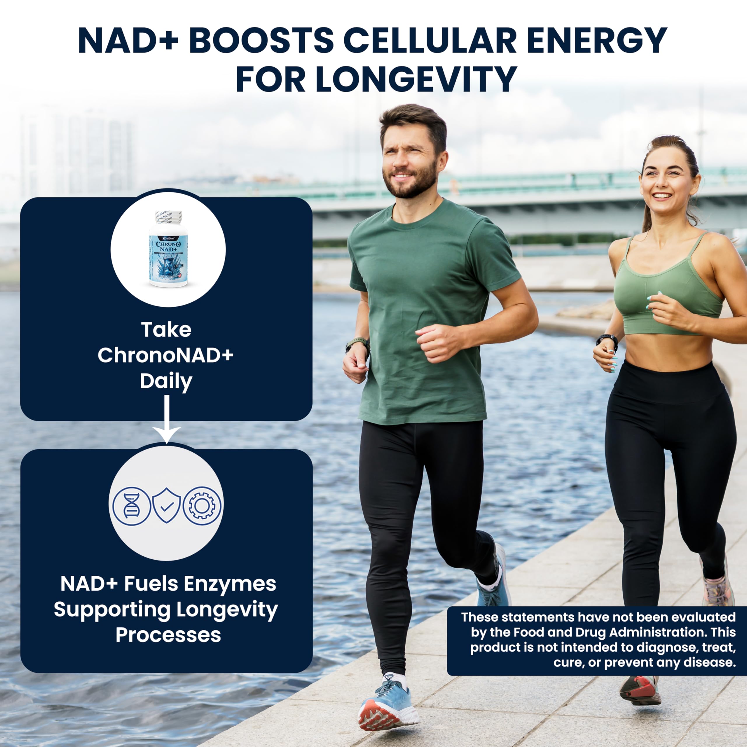 CellStart NAD+ Resveratrol Supplement 60 Capsules of 500mg | Anti Aging & Cellular Support Supplements for Women & Men - NAD Supplement Made in USA, (1-Month Supply) CellStartAu supplements