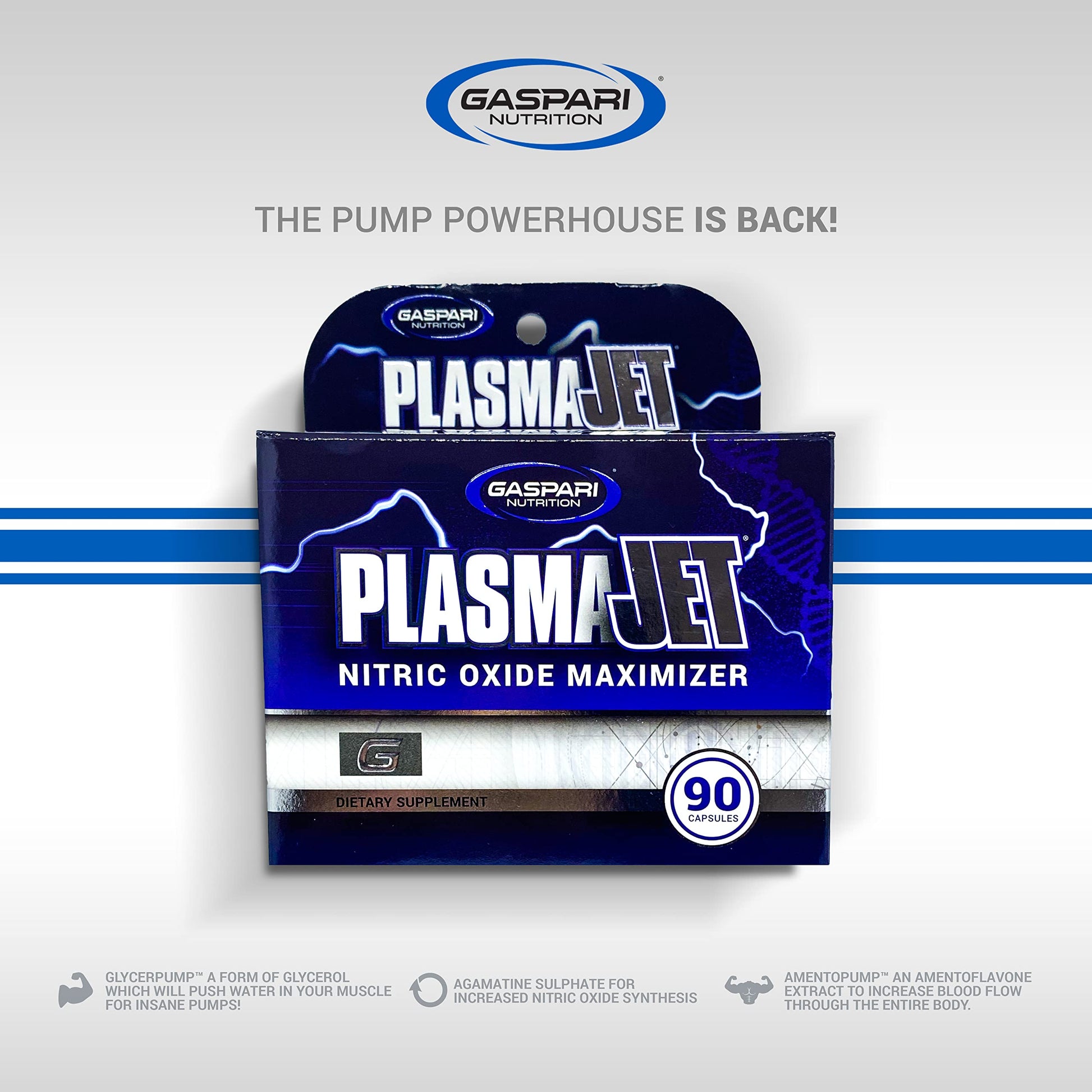 Gaspari Nutrition PlasmaJet, Legendary N.O. Nitric Oxide Maximizer, Increased Lean Mass Gaspari NutritionAu supplements