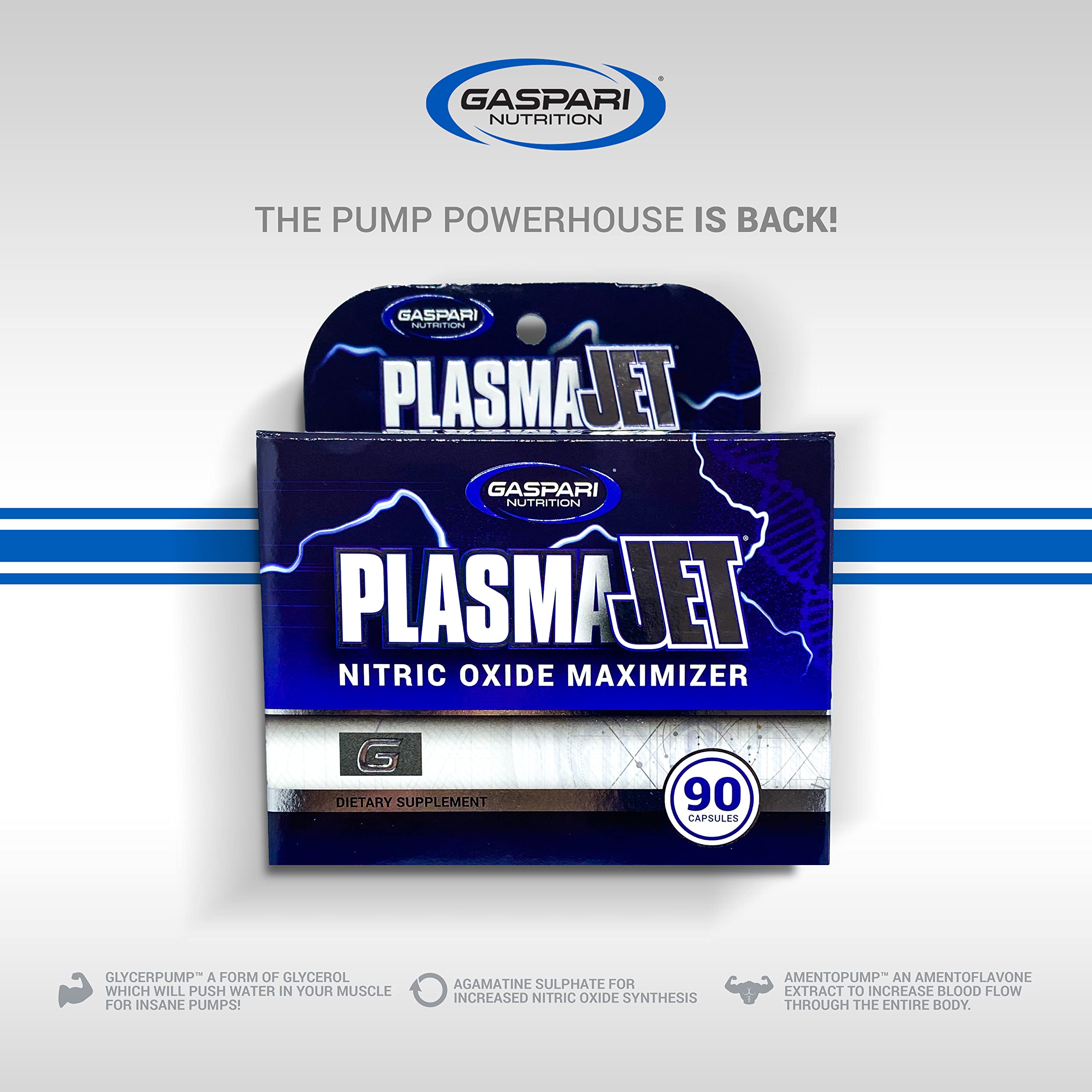 Gaspari Nutrition PlasmaJet, Legendary N.O. Nitric Oxide Maximizer, Increased Lean Mass Gaspari NutritionAu supplements