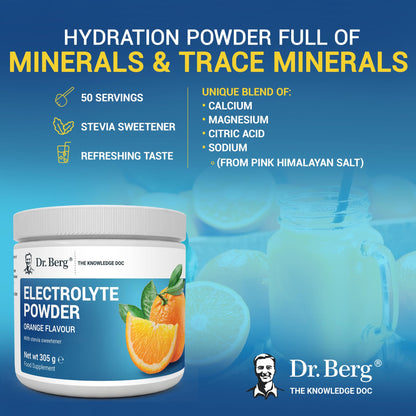 Dr. Berg Electrolyte Powder - Electrolyte Drink Supplements with 1000mg Potassium Dr. Berg NutritionalsUS supplements