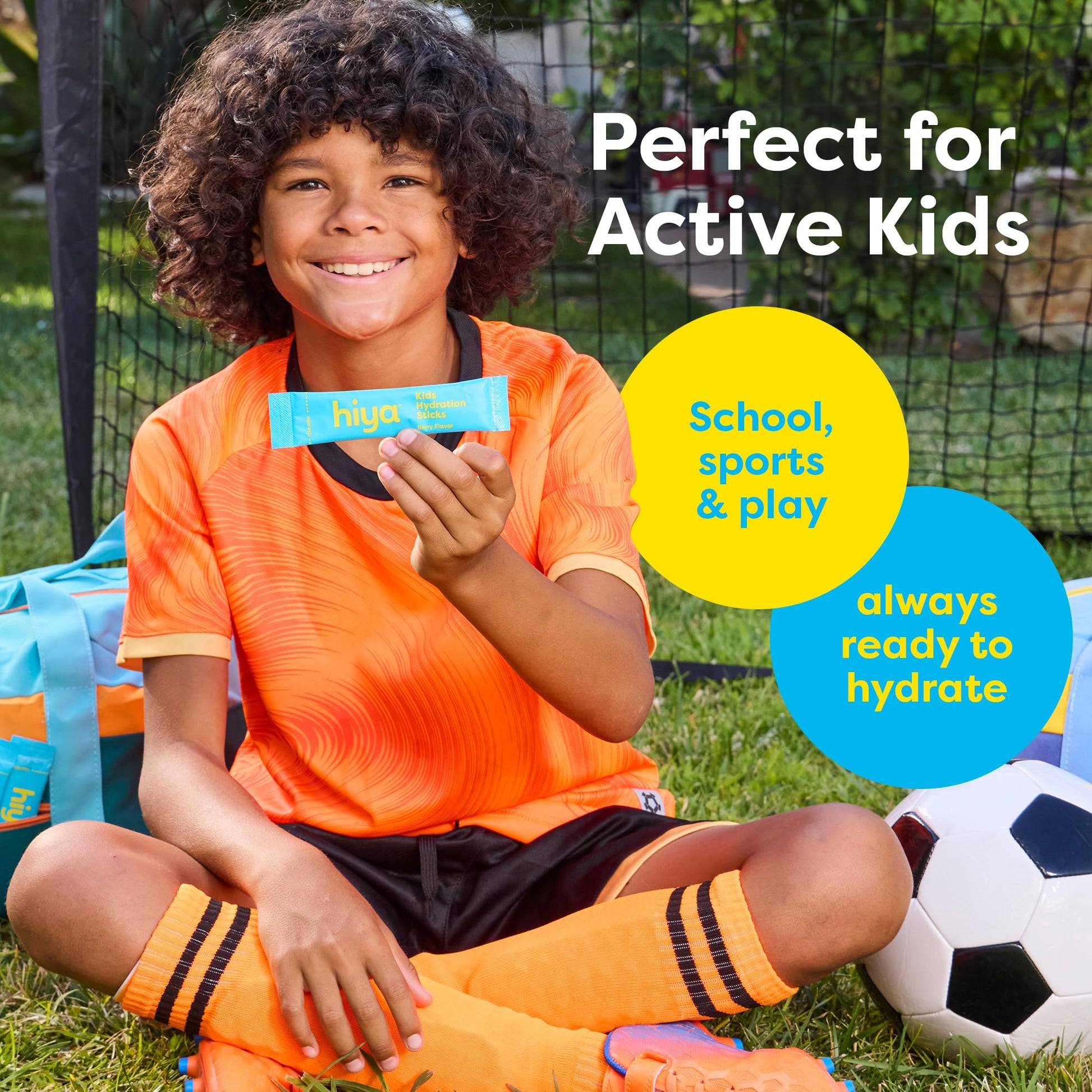 Hiya Kids Hydration with Electrolytes - Zero Added Sugar Berry Flavored Kids Hydration Packets - 15 Sticks - Travel-Friendly Drink Mix for Children Ages 2+ HIYAAu supplements
