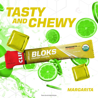 CLIF BLOKS - Margarita Flavor with 3X Sodium - Energy Chews - Non-GMO Clif BarUS supplements