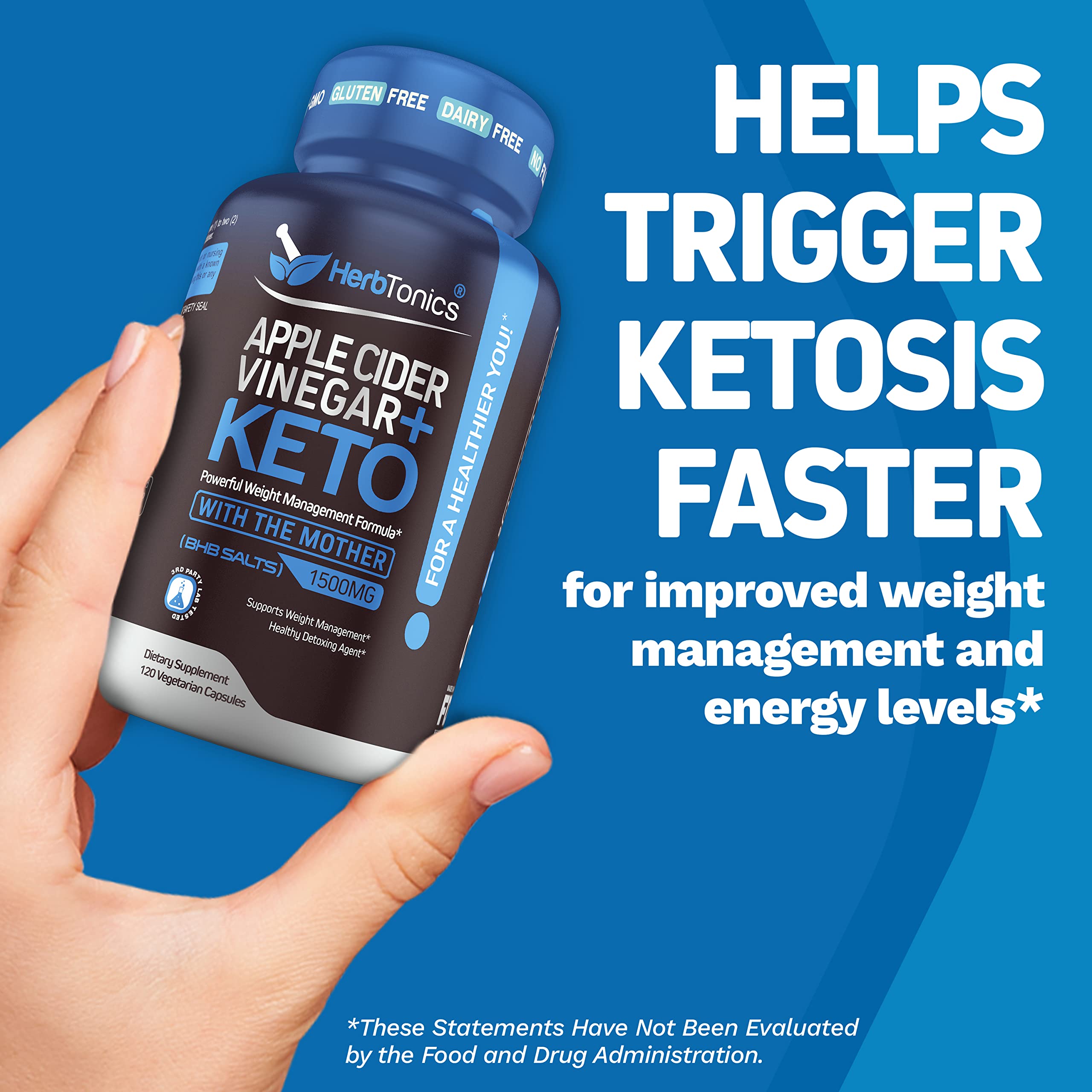 Herbtonics Apple Cider Vinegar Capsules Plus Keto BHB | Fat Burner & Weight Loss Supplement HerbtonicsAu supplements