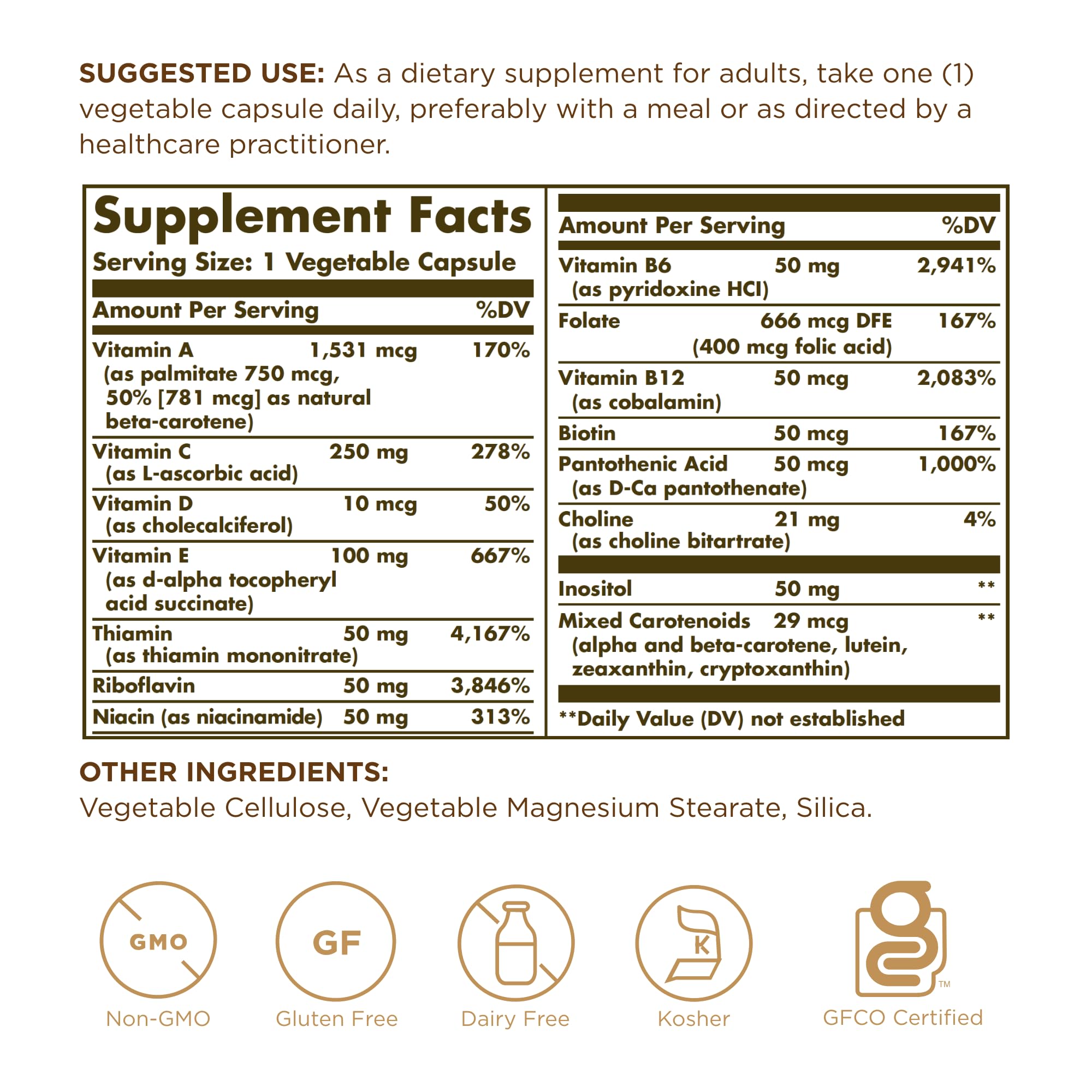 Solgar - Vitamins Only, 90 veggie caps SolgarAu supplements