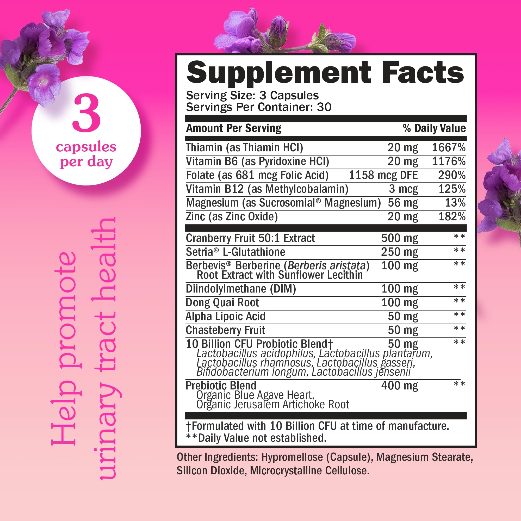 Seraphina 2-in-1 Vaginal Probiotics for Women + Hormone Balance - 90 Capsules for Complete Feminine SeraphinaAu supplements